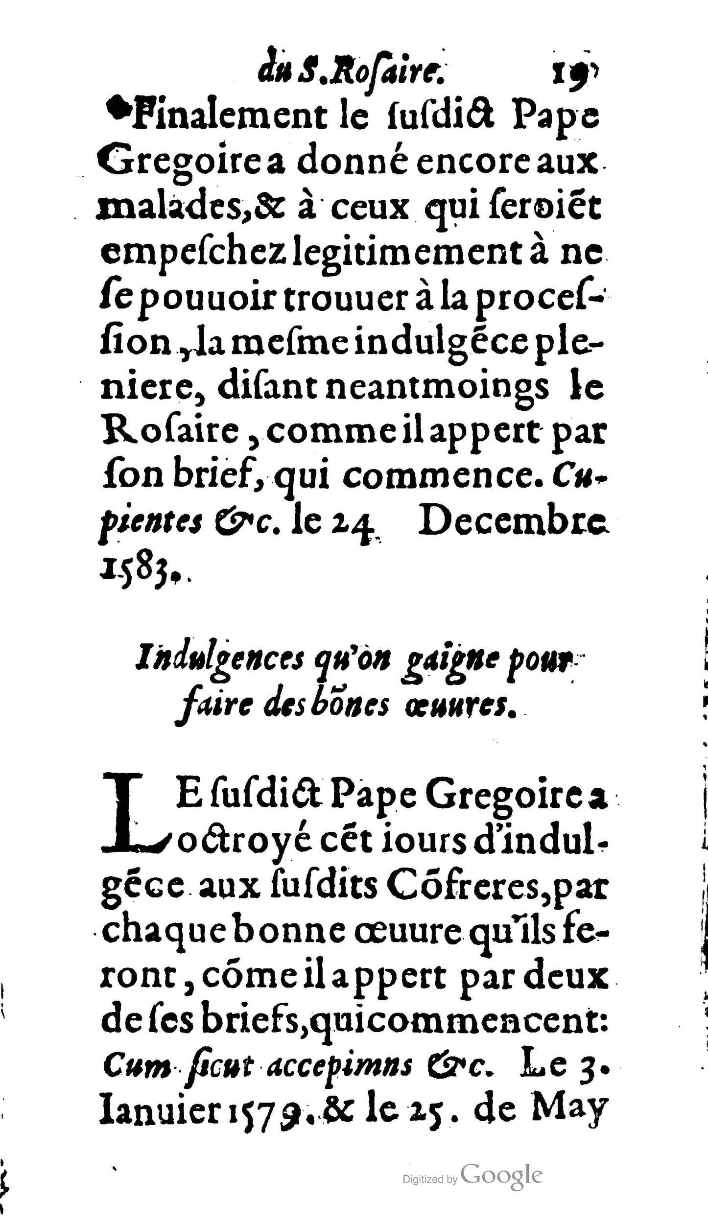 1604 - Jean Le Bouc - Trésor des indulgences du Saint Rosaire - BM Lyon 1604 - Jean Le Bouc - Trésor des indulgences du Saint Rosaire - BM Lyon
