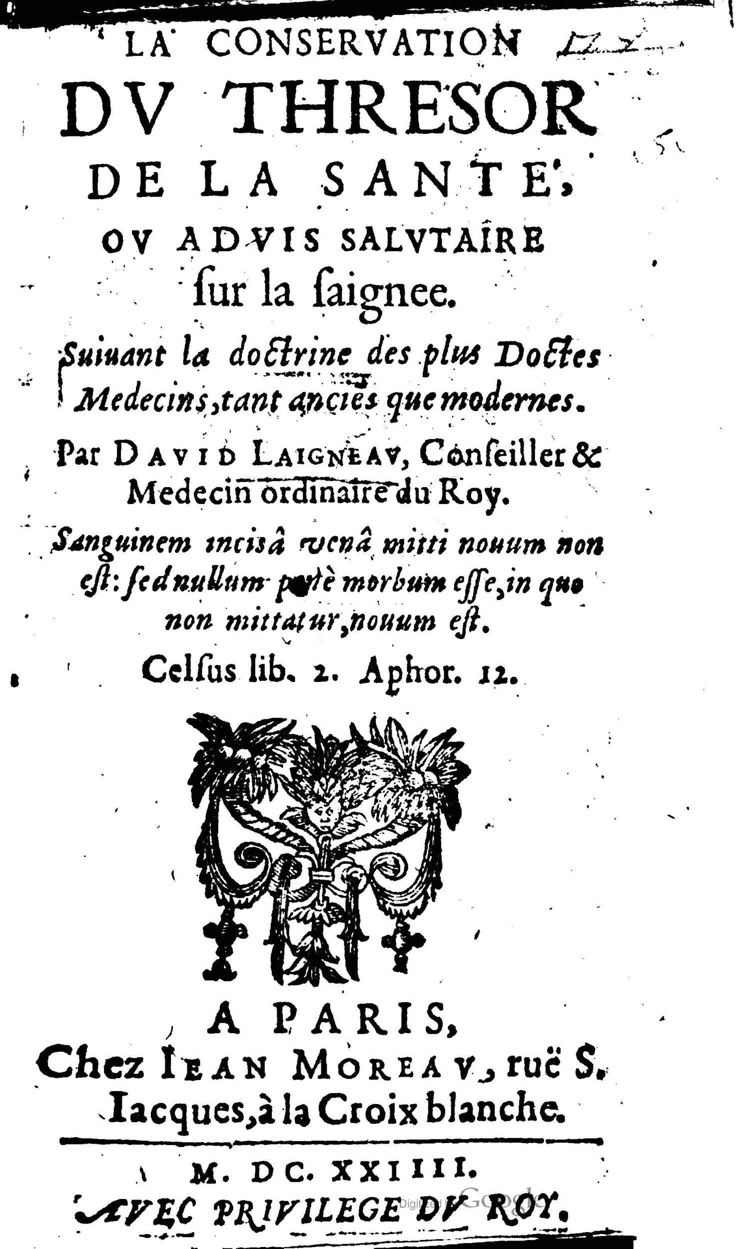 1624 - Jean Moreau - Conservation du trésor de la santé - British Library 1624 - Jean Moreau - Conservation du trésor de la santé - British Library