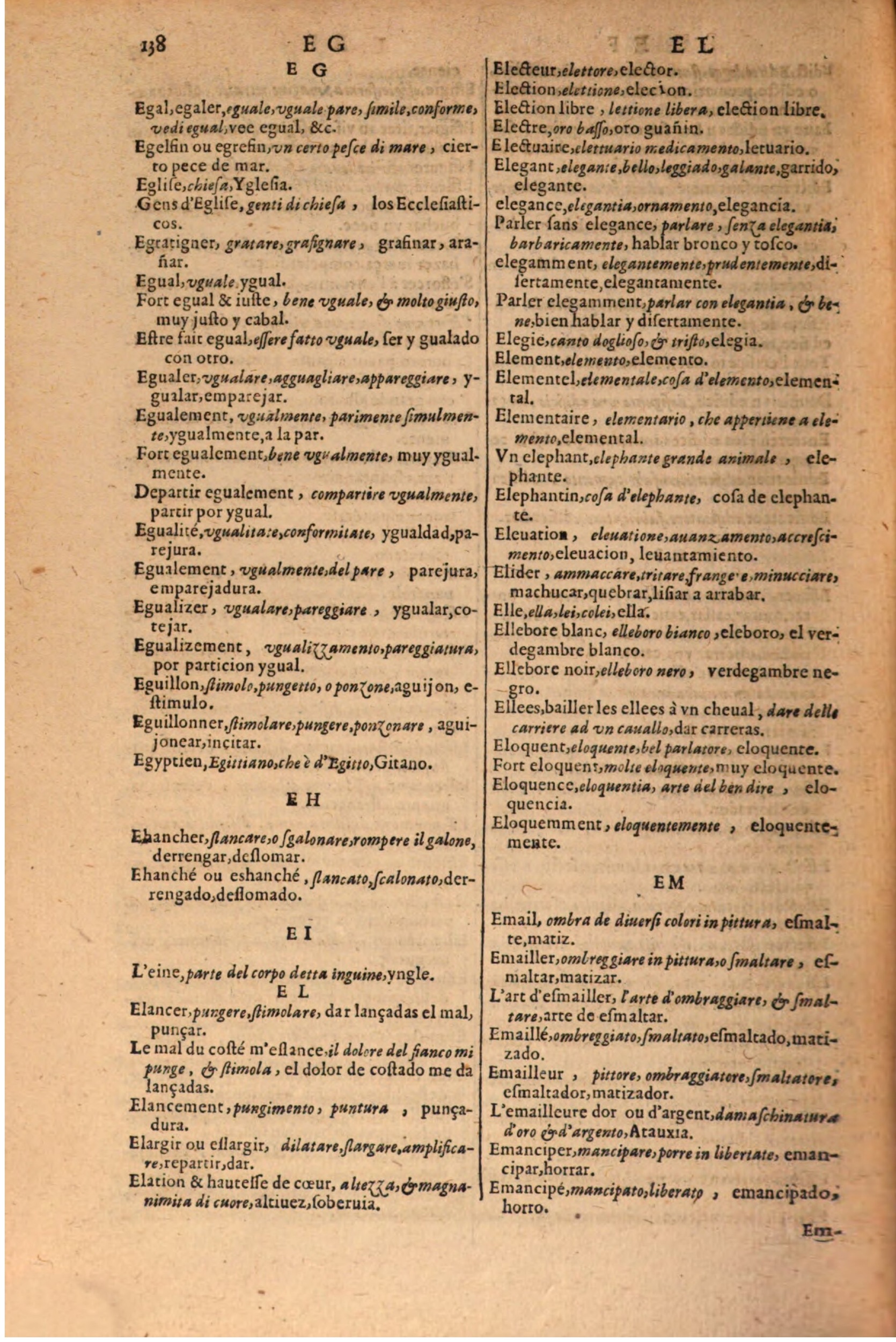 1616 - Pierre de la Rovière - Trésor des trois langues (Seconde partie) - BSB Munich