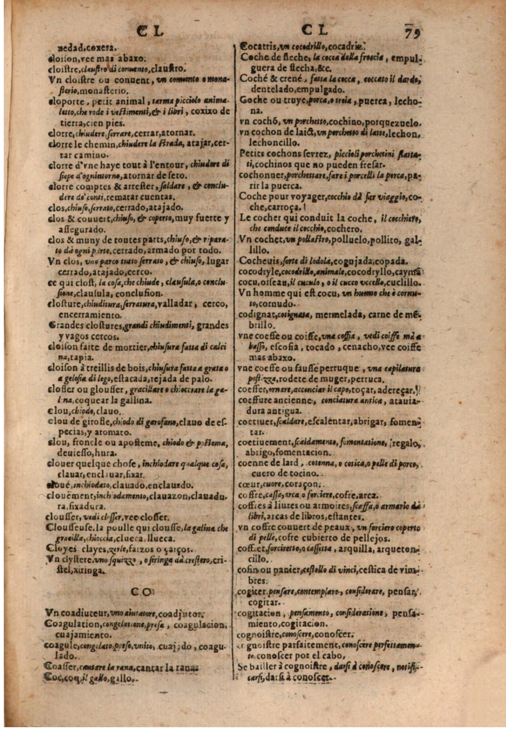 1637 - Jacques Crespin - Trésor des trois langues (Trois parties) - BSB Munich