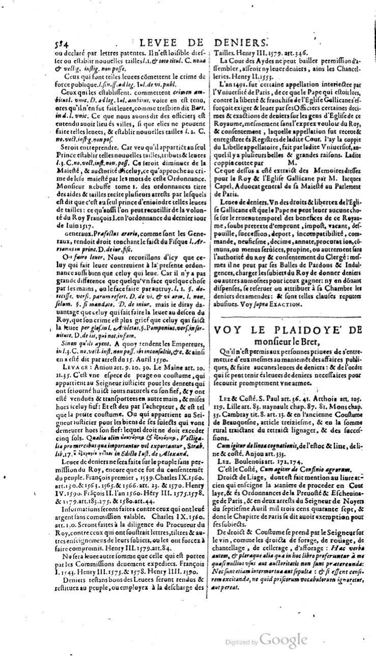 1629 - Veuve Nicolas Buon - Trésor du droit français (21754 T. 2) - BM Lyon