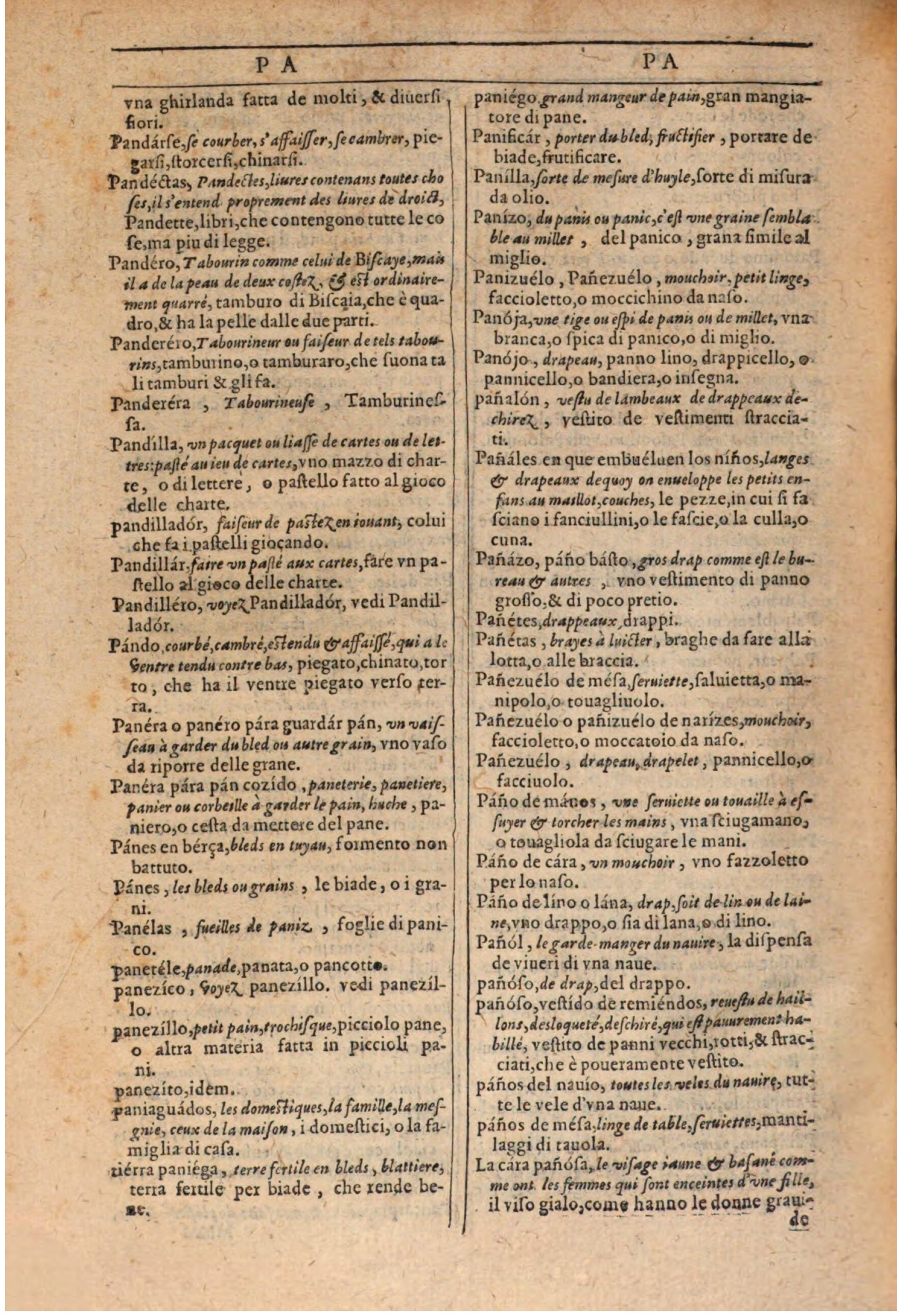1609 - Philippe Albert et Alexandre Pernet - Trésor des trois langues française, italienne et espagnole (Première partie) - BSB Munich 1609 - Philippe Albert et Alexandre Pernet - Trésor des trois langues française, italienne et espagnole (Première partie) - BSB Munich