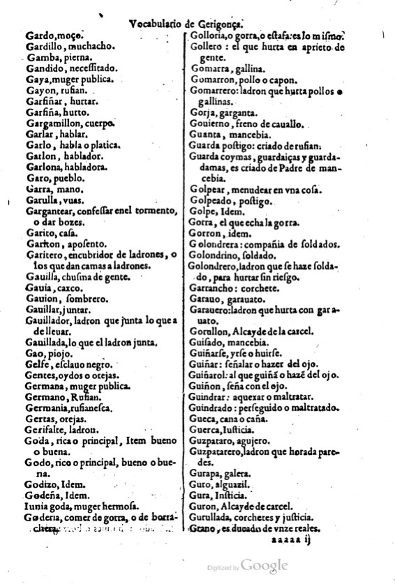 1621 - Adrian Tiffaine - Trésor des deux langues espagnole et française - BM Lyon