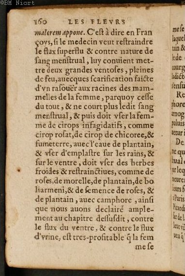 1586 - Benoît Rigaud - Trésor des fleurs et secrets de médecine - Université Paris Cité