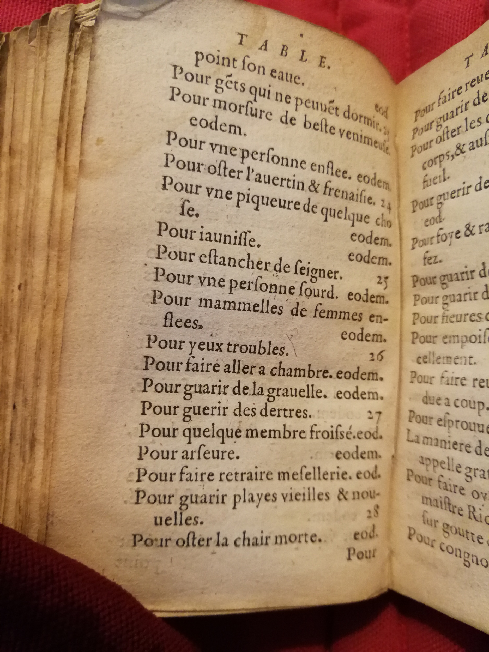 1586 - Benoît Rigaud - Trésor des fleurs et secrets de médecine - Sainte-Geneviève
