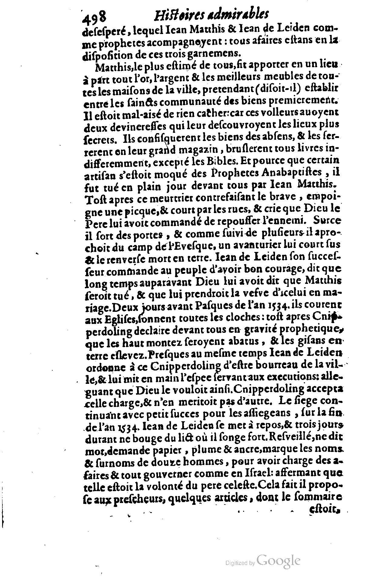 1628 - Jacques Crespin - Trésor d’histoires admirables et mémorables - BSB Munich 1628 - Jacques Crespin - Trésor d’histoires admirables et mémorables - BSB Munich