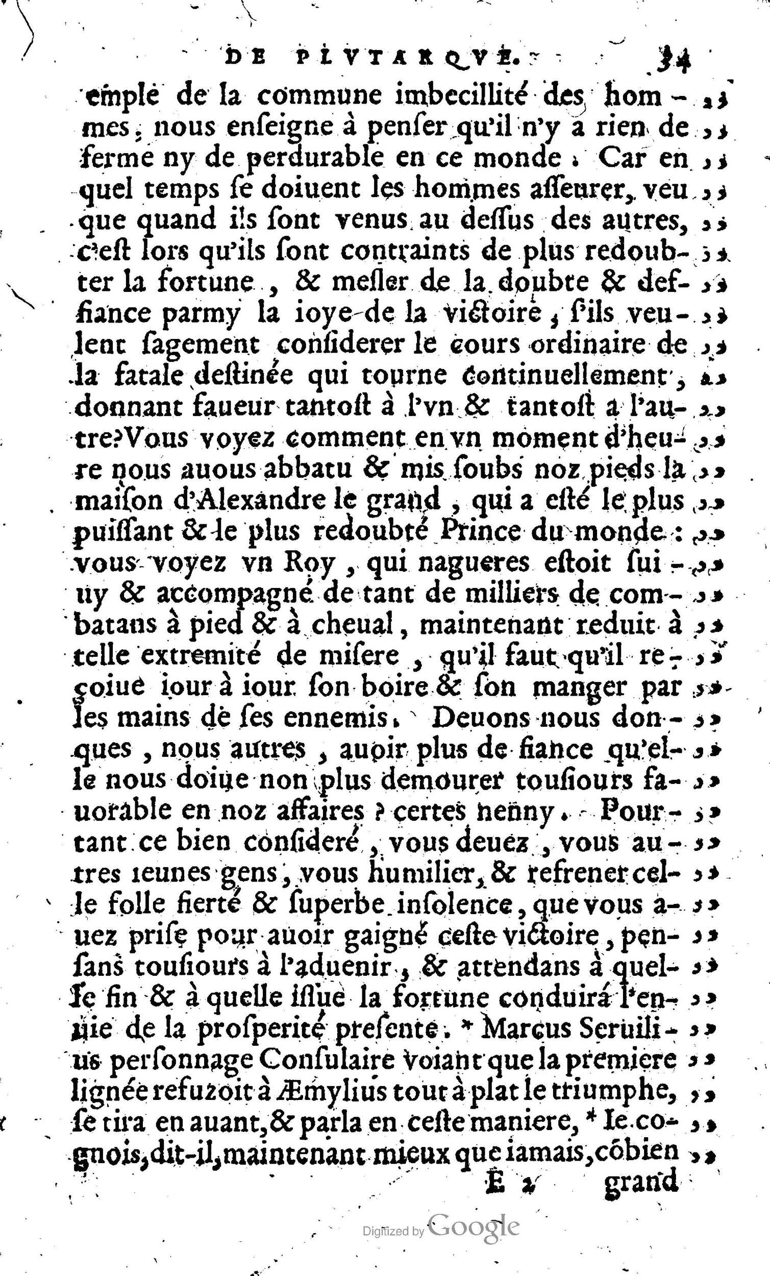 1568 - Willem Silvius - Trésor des vies de Plutarque - Anvers Plantin-Moretus
