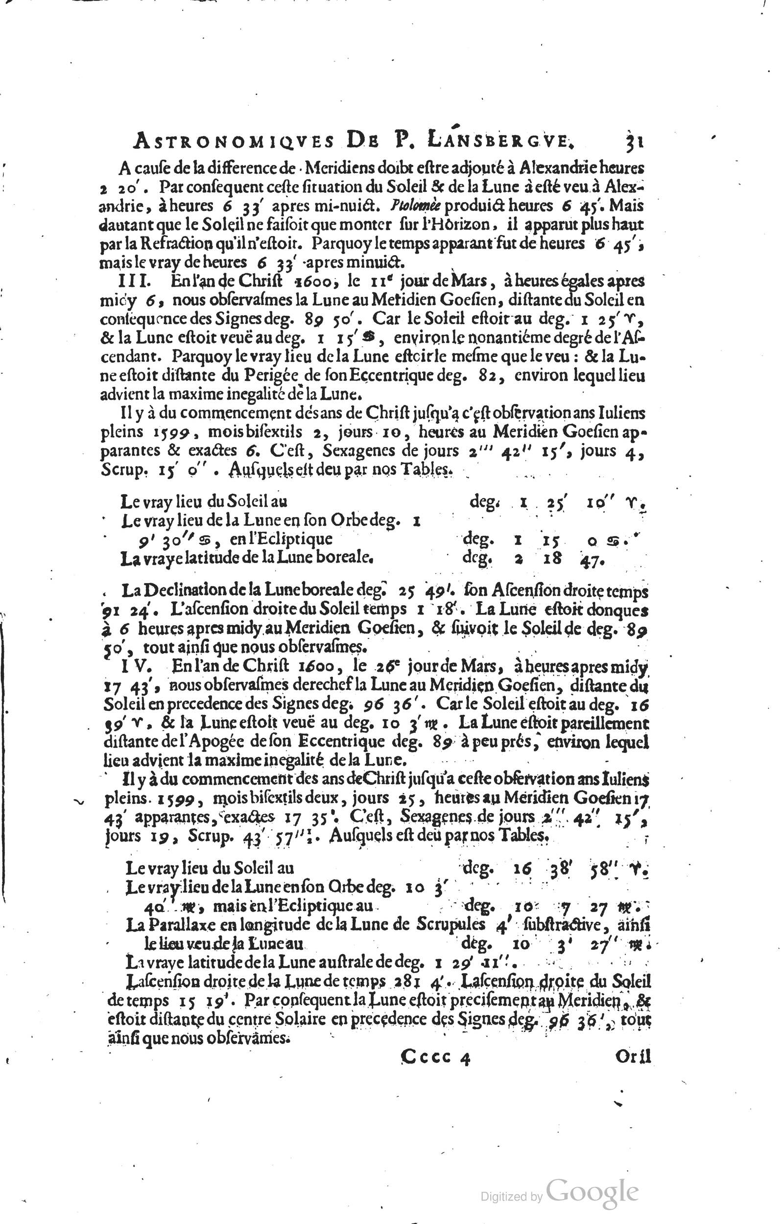 1634 - Zacharie Roman - Les Tables perpétuelles - Universiteit Leiden