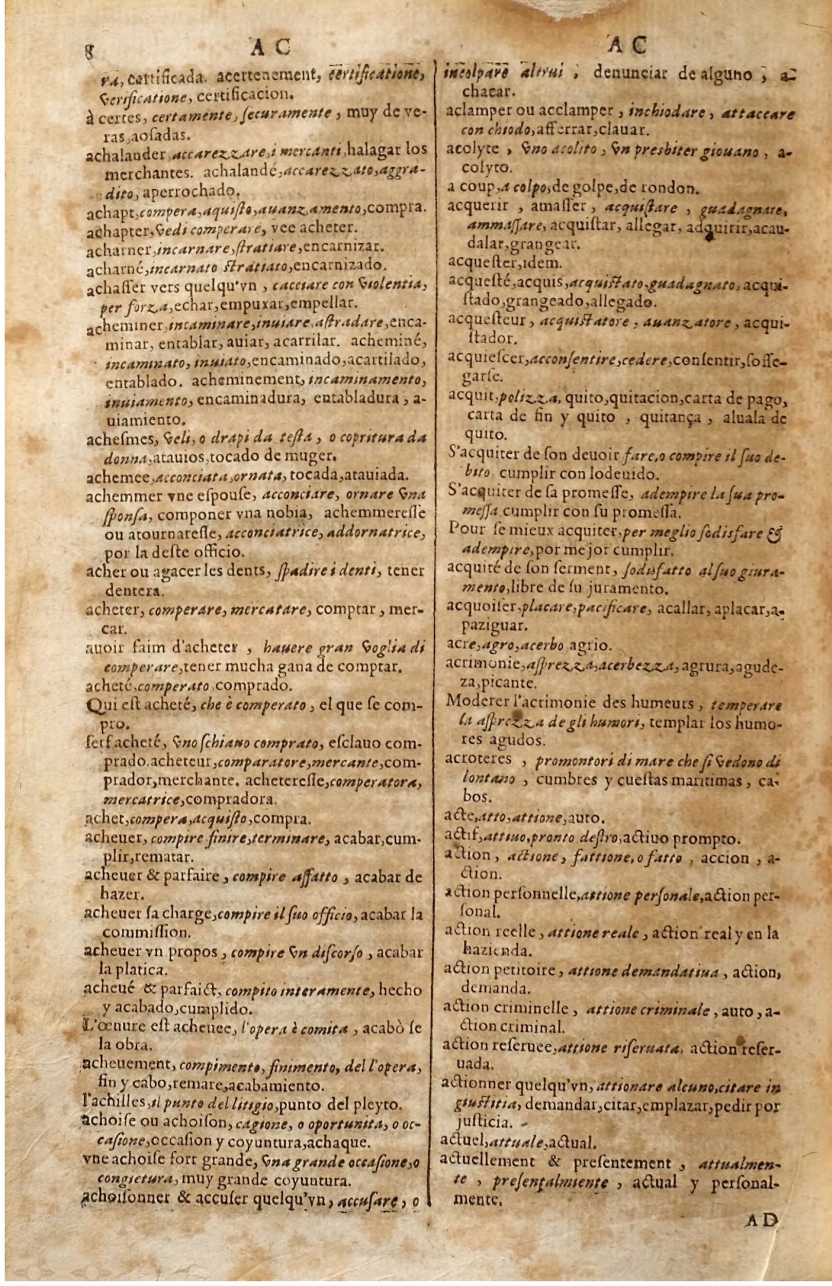 1627 - Jacques Crespin - Trésor des trois langues (Seconde partie) - Regensburg
