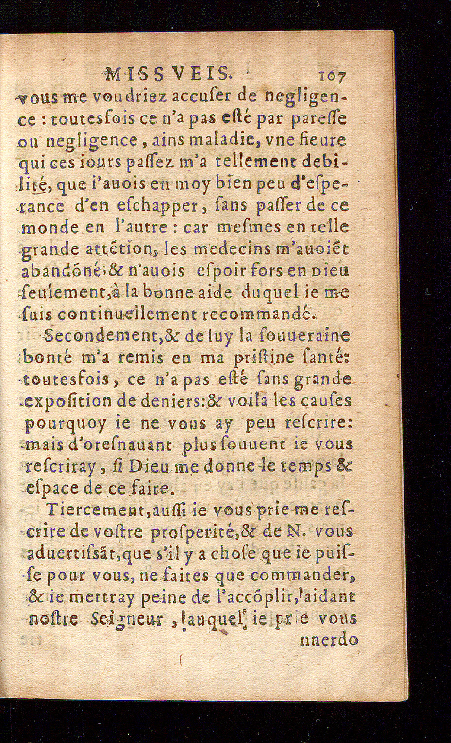 1614 - Barthélemy Vincent - Élite et Trésor des lettres missives - Bâle