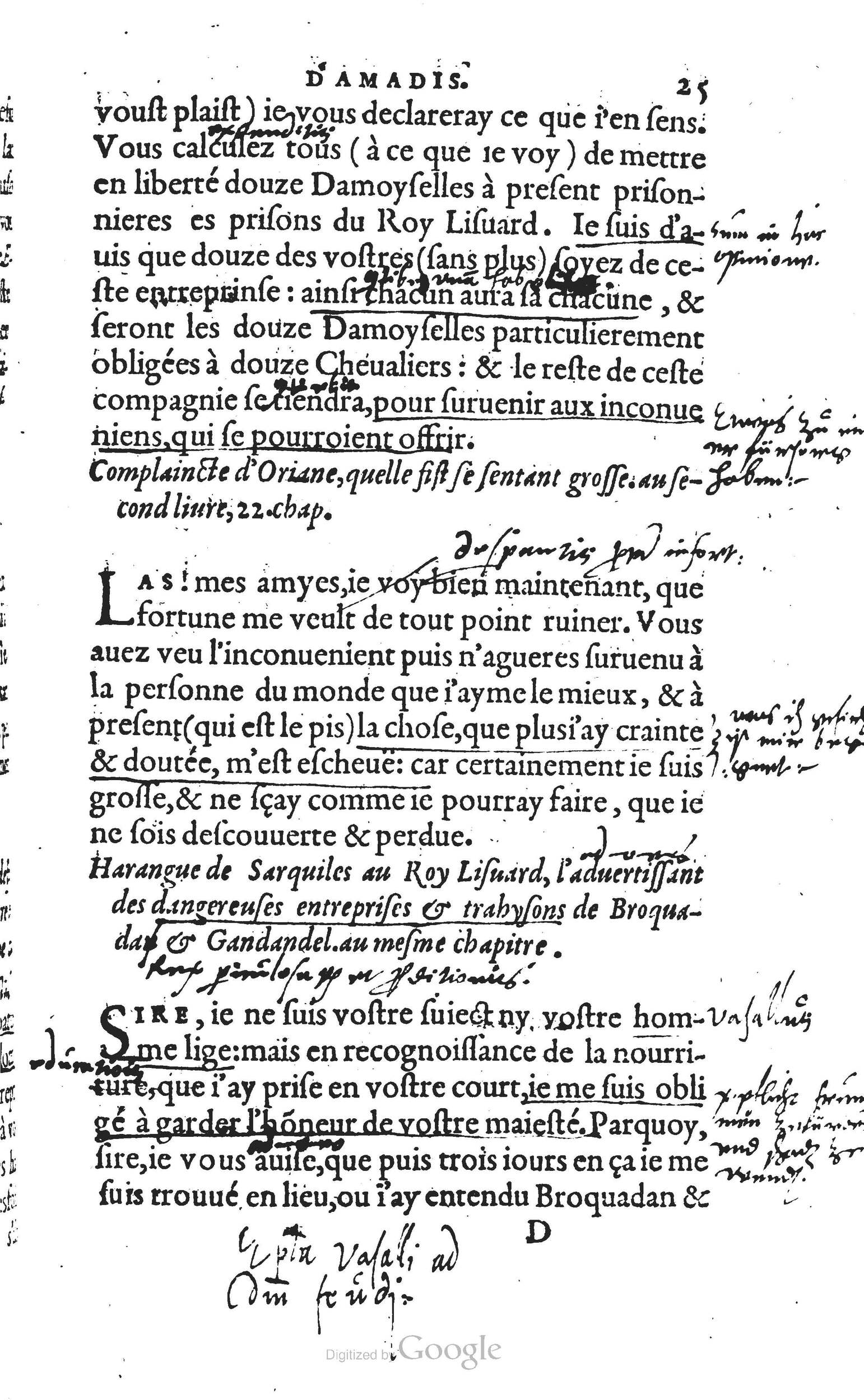 1560 - Vincent Sertenas et Gilles Robinot - Trésor des Amadis - British Library