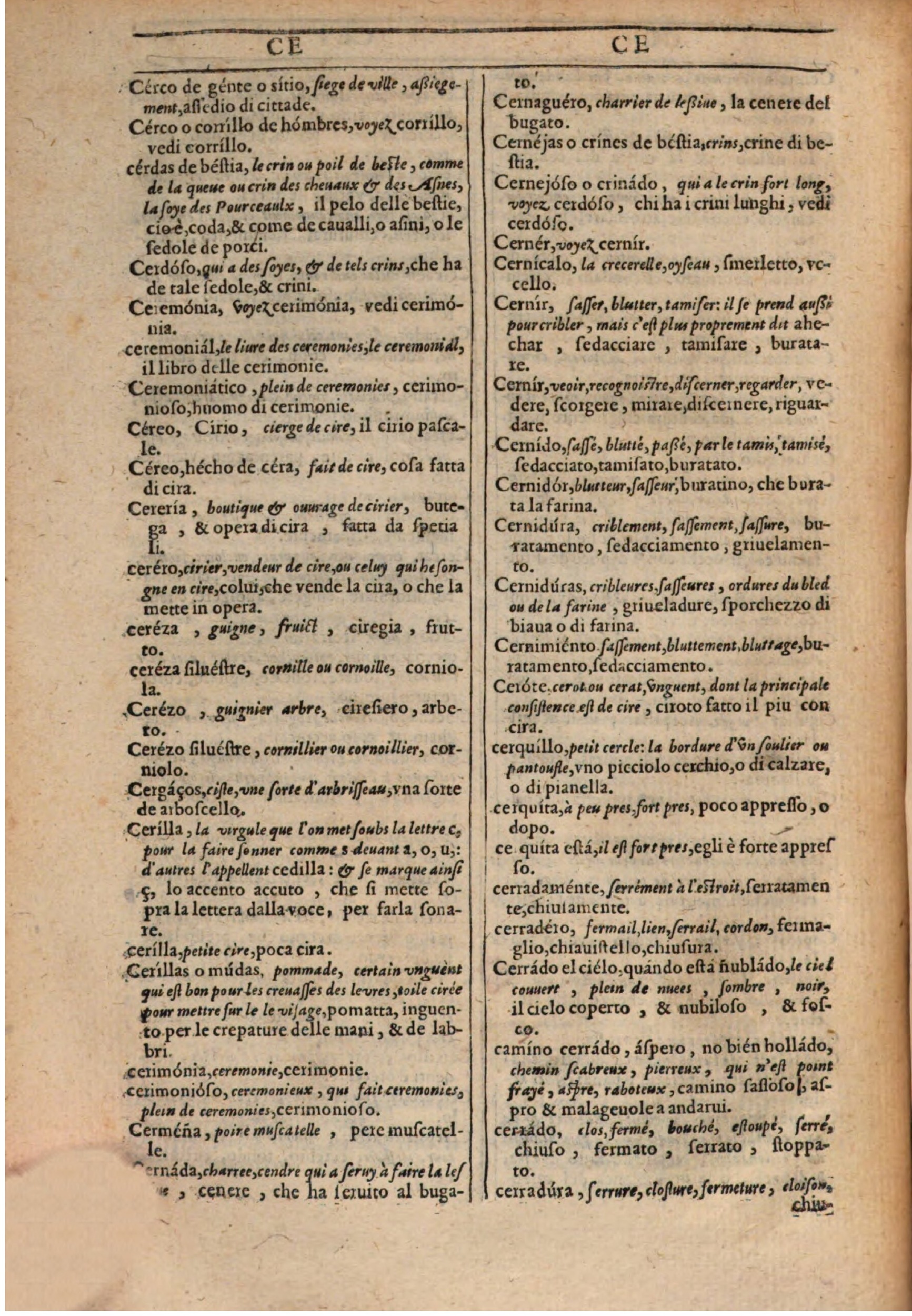 1609 - Philippe Albert et Alexandre Pernet - Trésor des trois langues française, italienne et espagnole (Première partie) - BSB Munich 1609 - Philippe Albert et Alexandre Pernet - Trésor des trois langues française, italienne et espagnole (Première partie) - BSB Munich