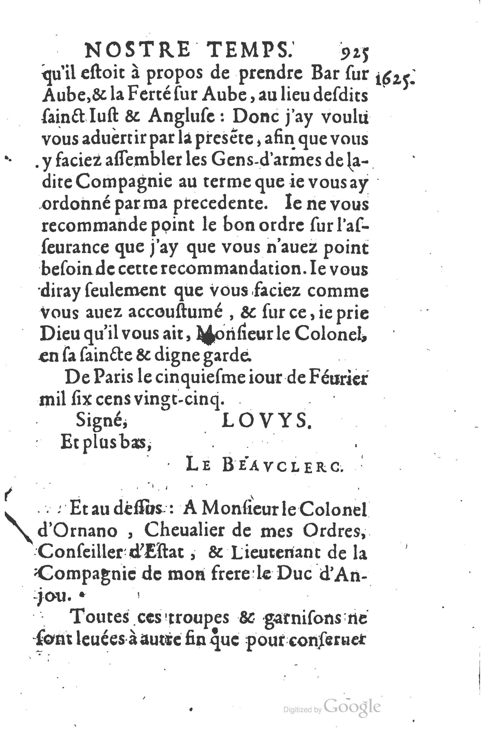 1626 - Joseph Bouillerot - Trésor de l’histoire générale de notre temps - BSB Munich