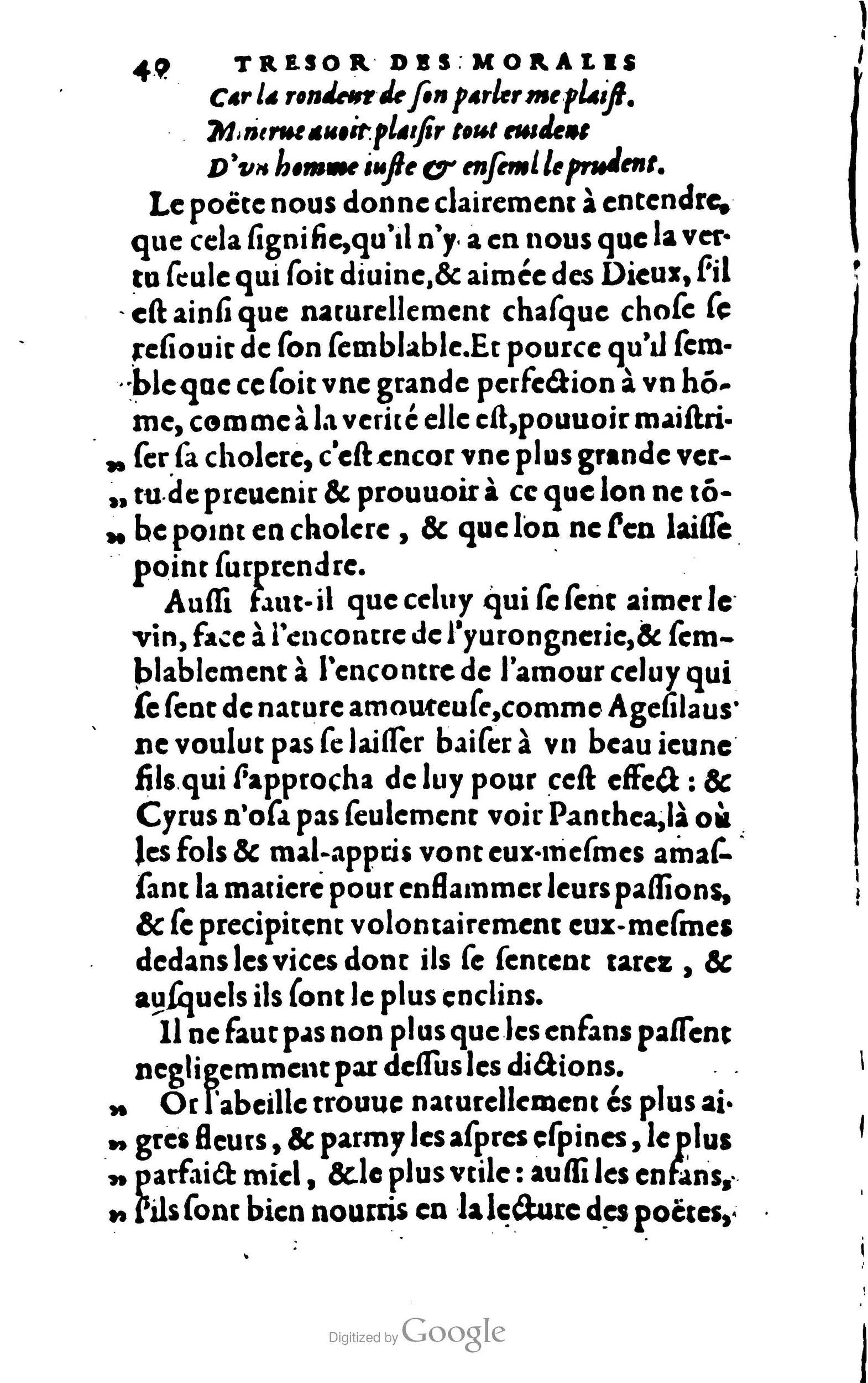 1578 - Jean Poupy - Trésor des morales de Plutarque - BSB Munich