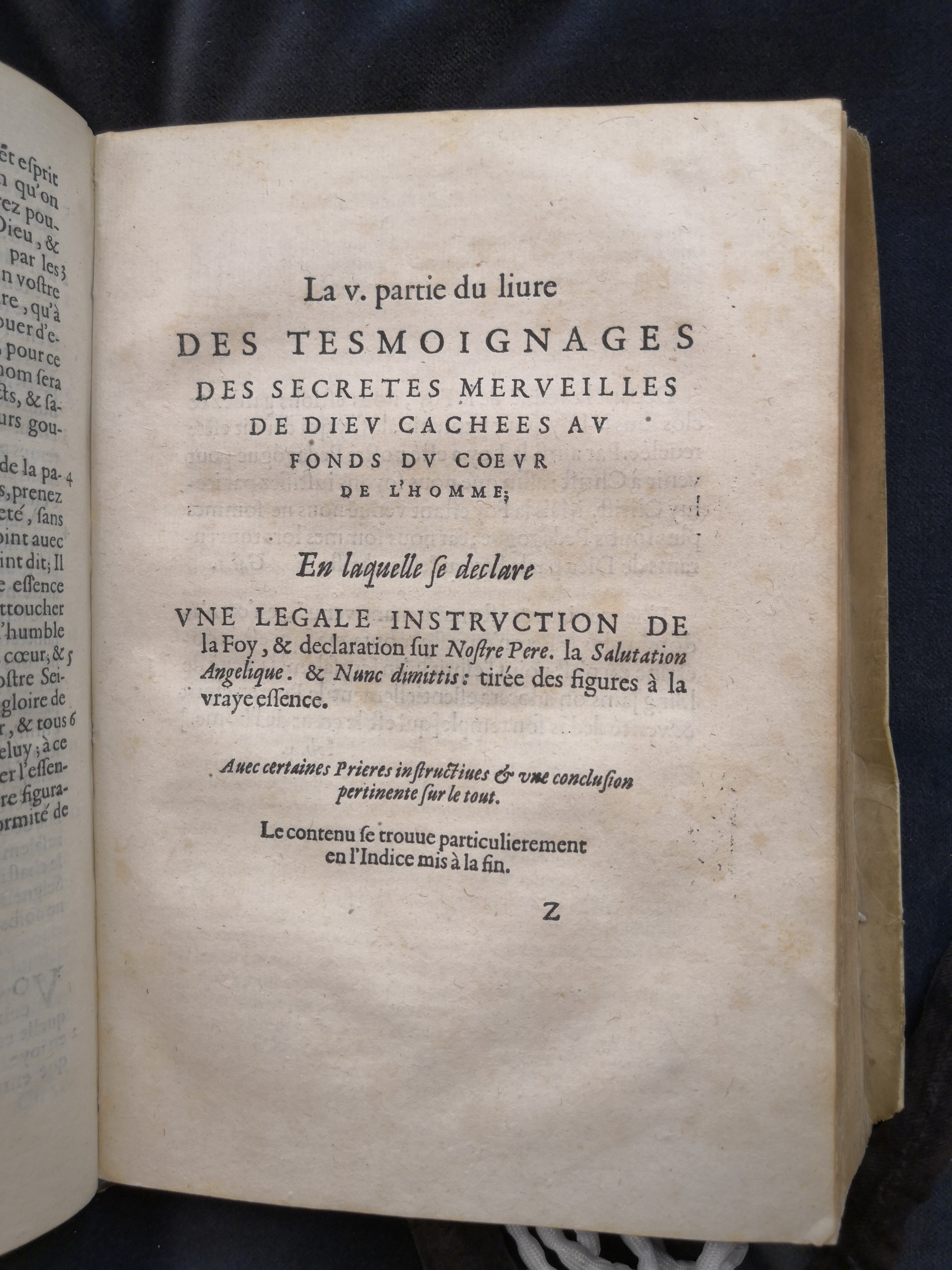 1581c. - Christophe Plantin - Le Livre des témoignages du Trésor caché au champ - Anvers Musée Plantin-Moretus