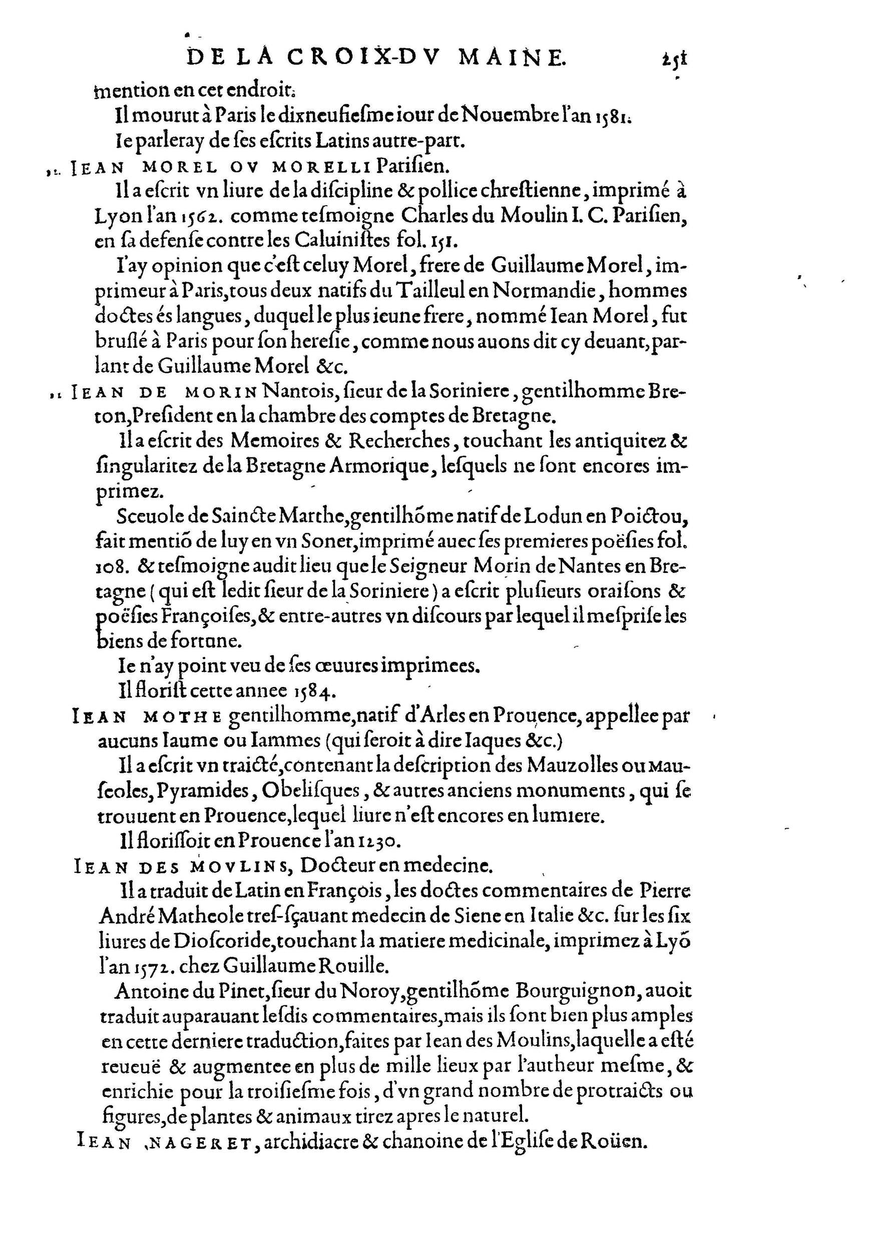 1584 - Abel L&#039;Angelier - Bibliothèques françaises - BnF