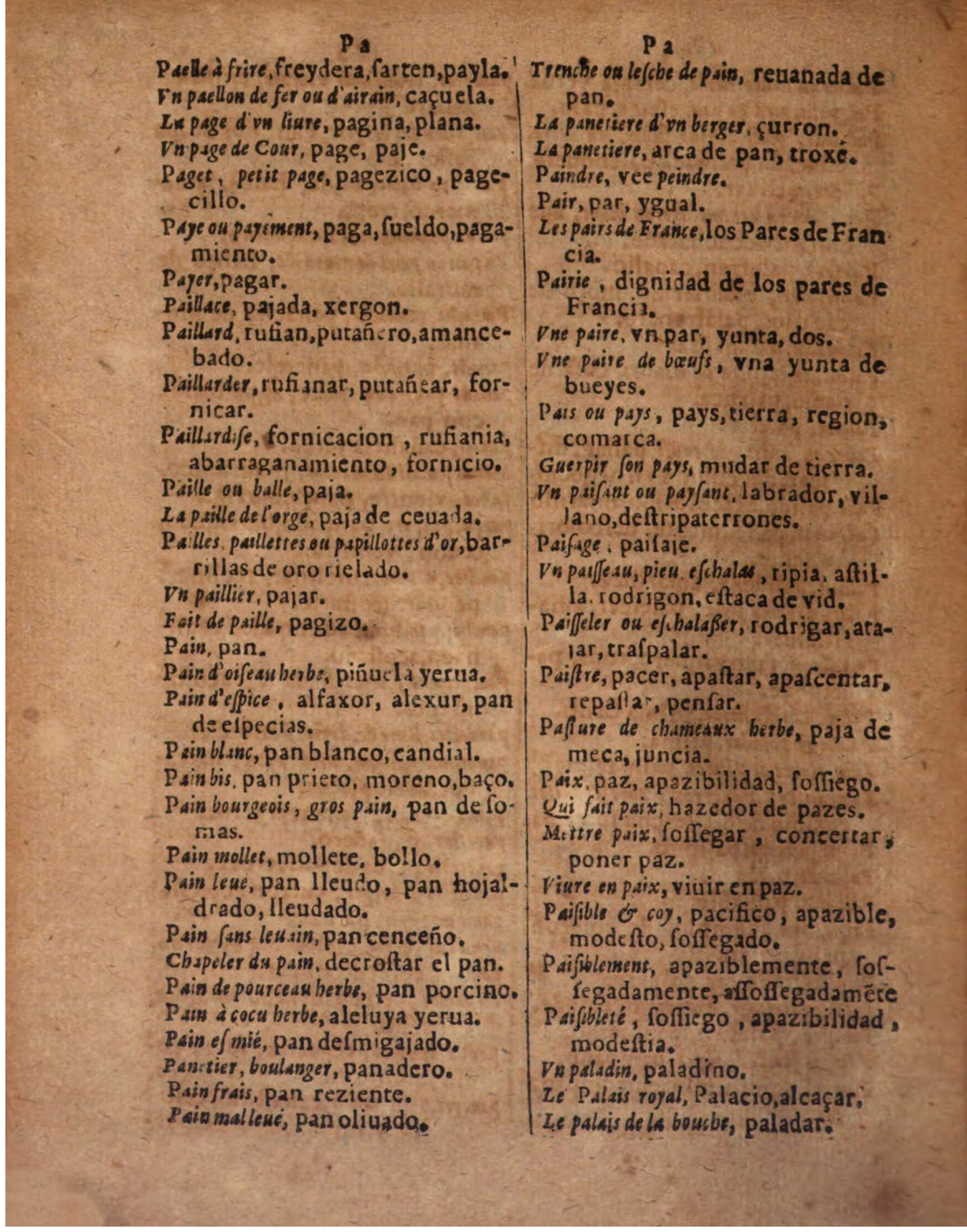 1624 - Hubert Antoine - Trésor des deux langues espagnole et française (Seconde partie) - BSB Munich