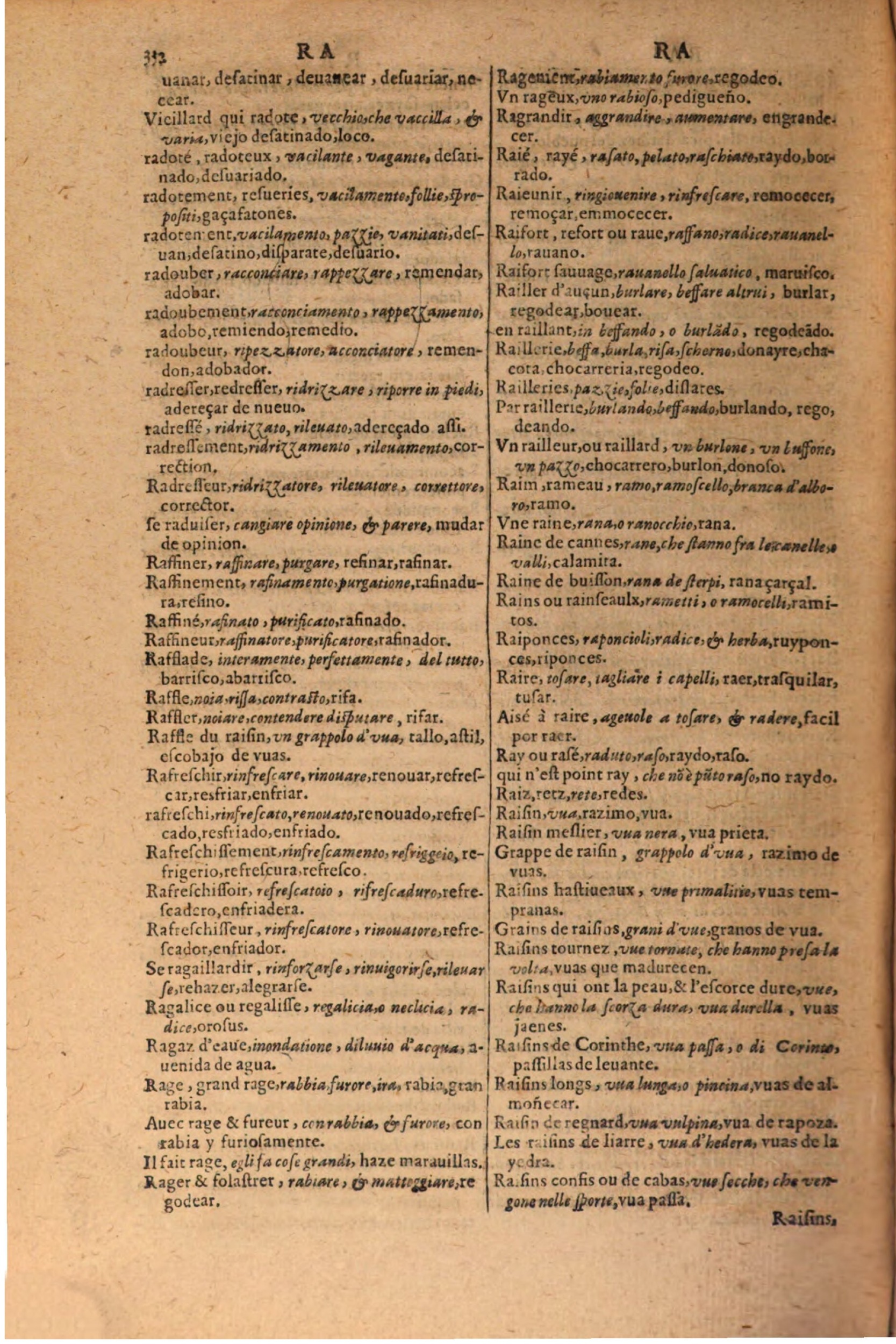 1616 - Pierre de la Rovière - Trésor des trois langues (Seconde partie) - BSB Munich