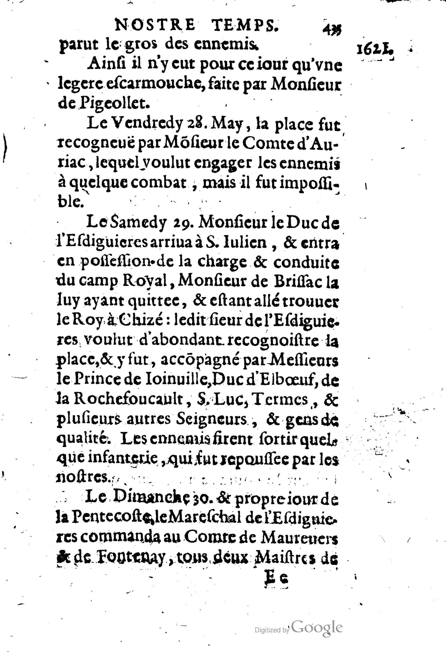 1623 - Joseph Bouillerot - Trésor de l’histoire générale de notre temps - BM Lyon