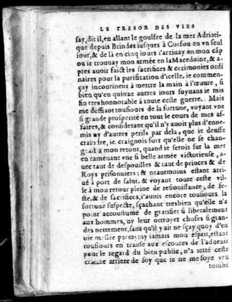 1574 - Benoît Rigaud - Trésor des vies de Plutarque - Avignon
