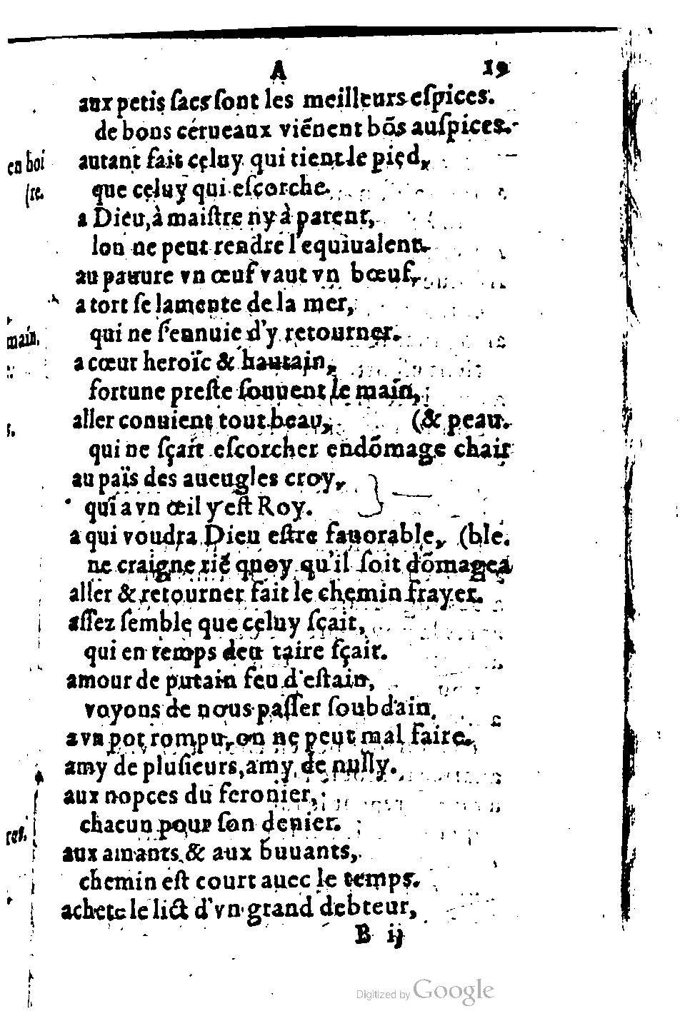 1582 - Nicolas Bonfons - Trésor des sentences dorées - BM Lyon