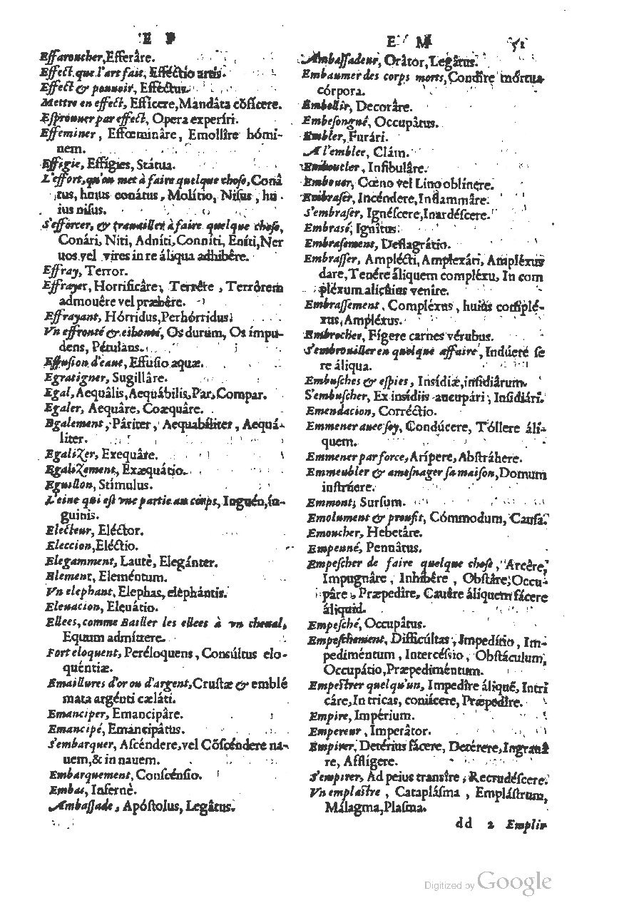 1558 - Guillaume Rouillé - Trésor des mots et traits français - BSB Munich