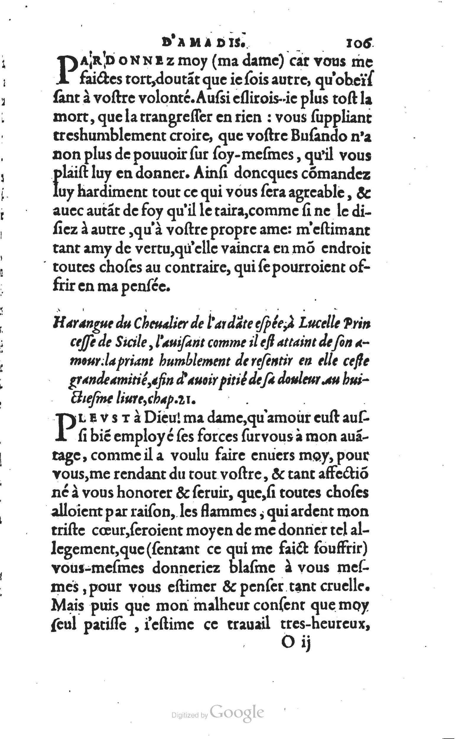1560 - Vincent Sertenas et Gilles Robinot - Trésor des Amadis - British Library