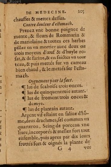 1586 - Benoît Rigaud - Trésor des fleurs et secrets de médecine - Université Paris Cité