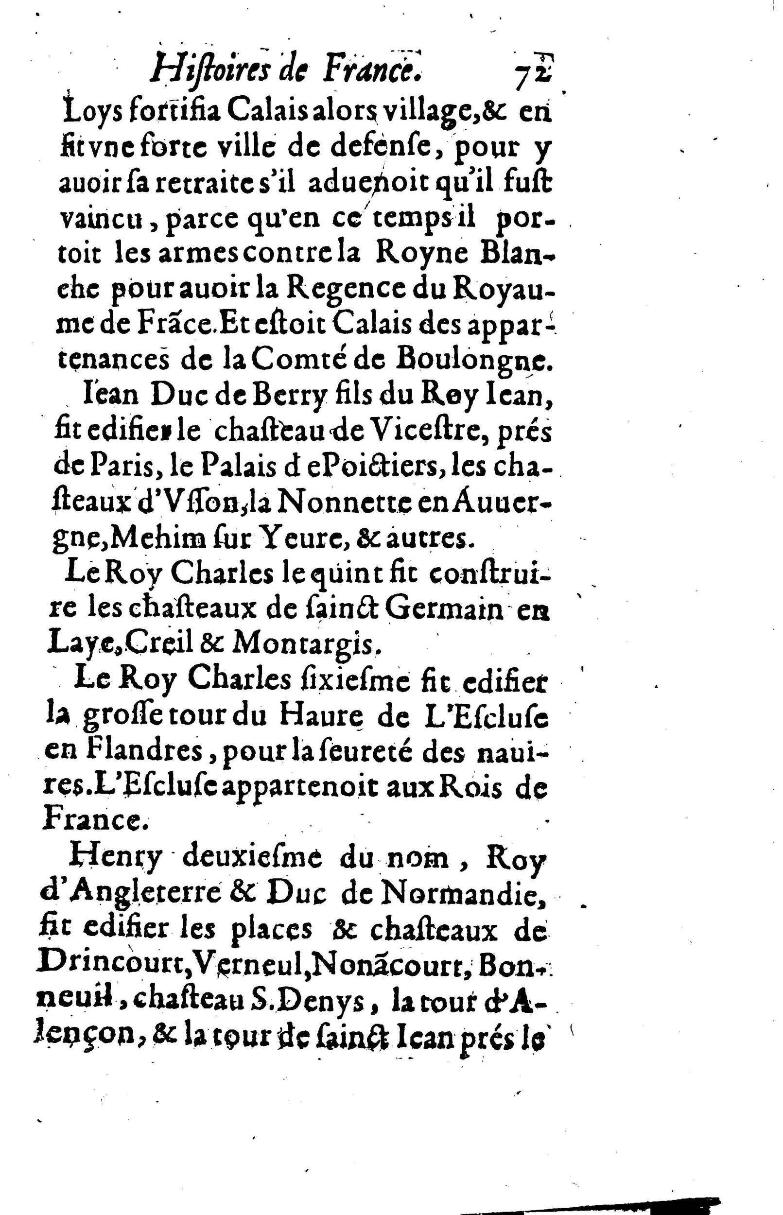 1617 - Jean Corrozet - Trésor des histoires de France - BM Lyon