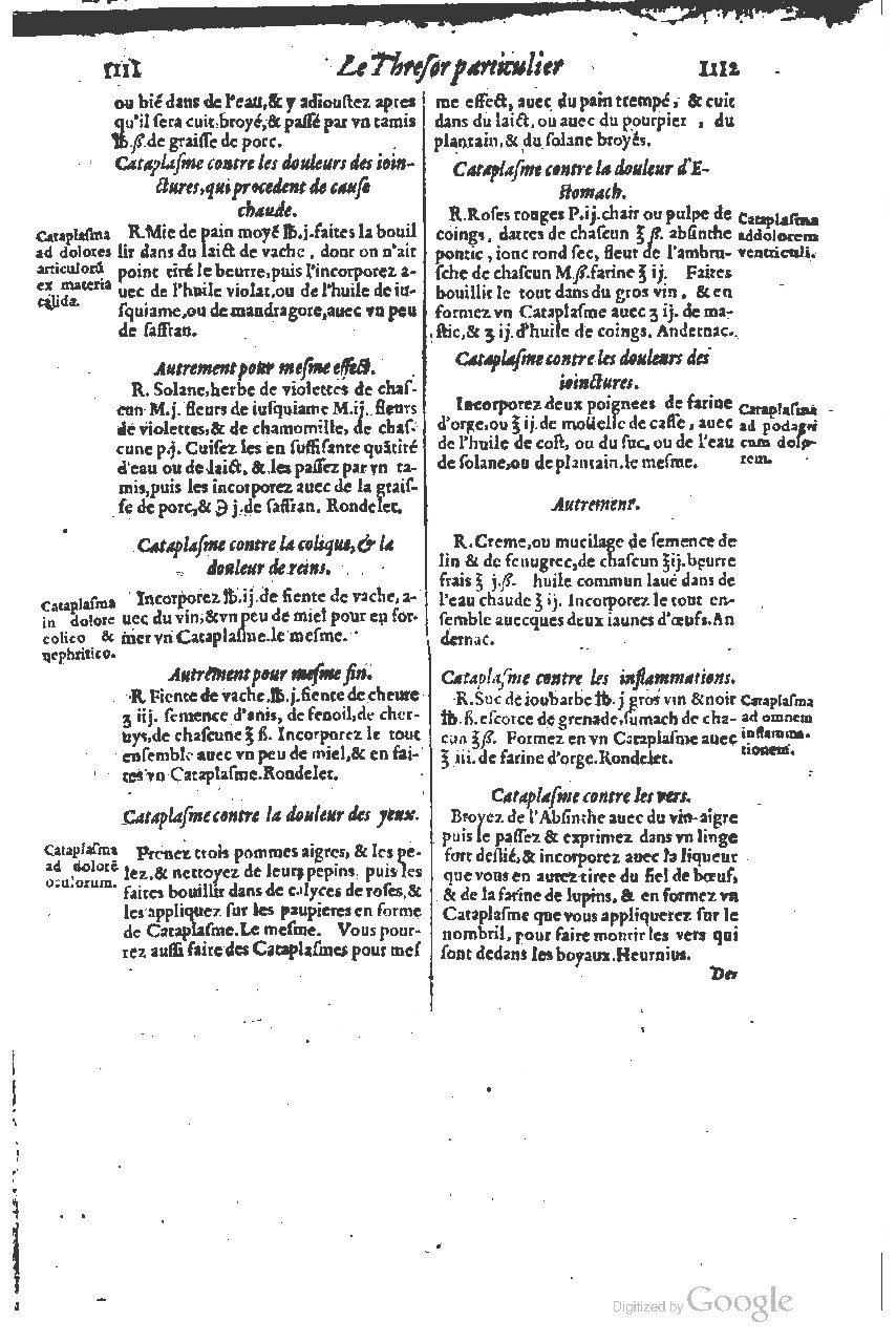 1616 - Étienne Gamonet - Grand trésor ou dispensaire - BSB Munich