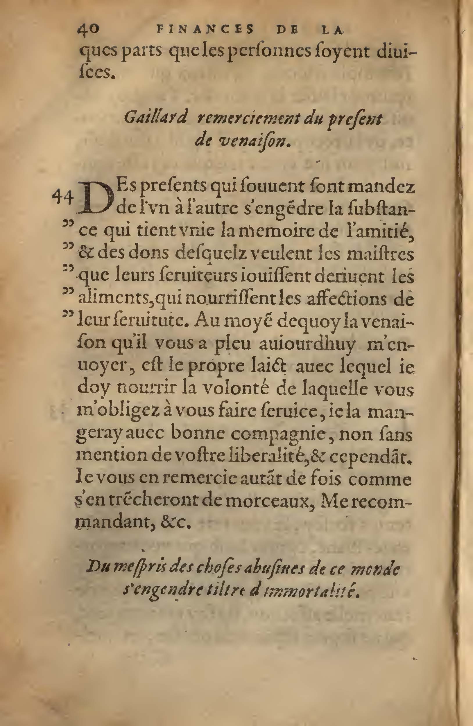 1572 - Lucas Breyer - Finances et Trésor de la plume française - BNC Rome