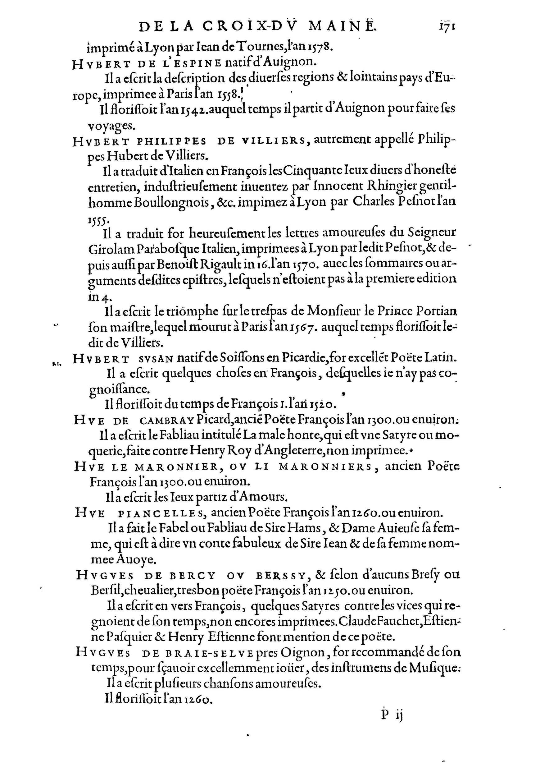 1584 - Abel L&#039;Angelier - Bibliothèques françaises - BnF