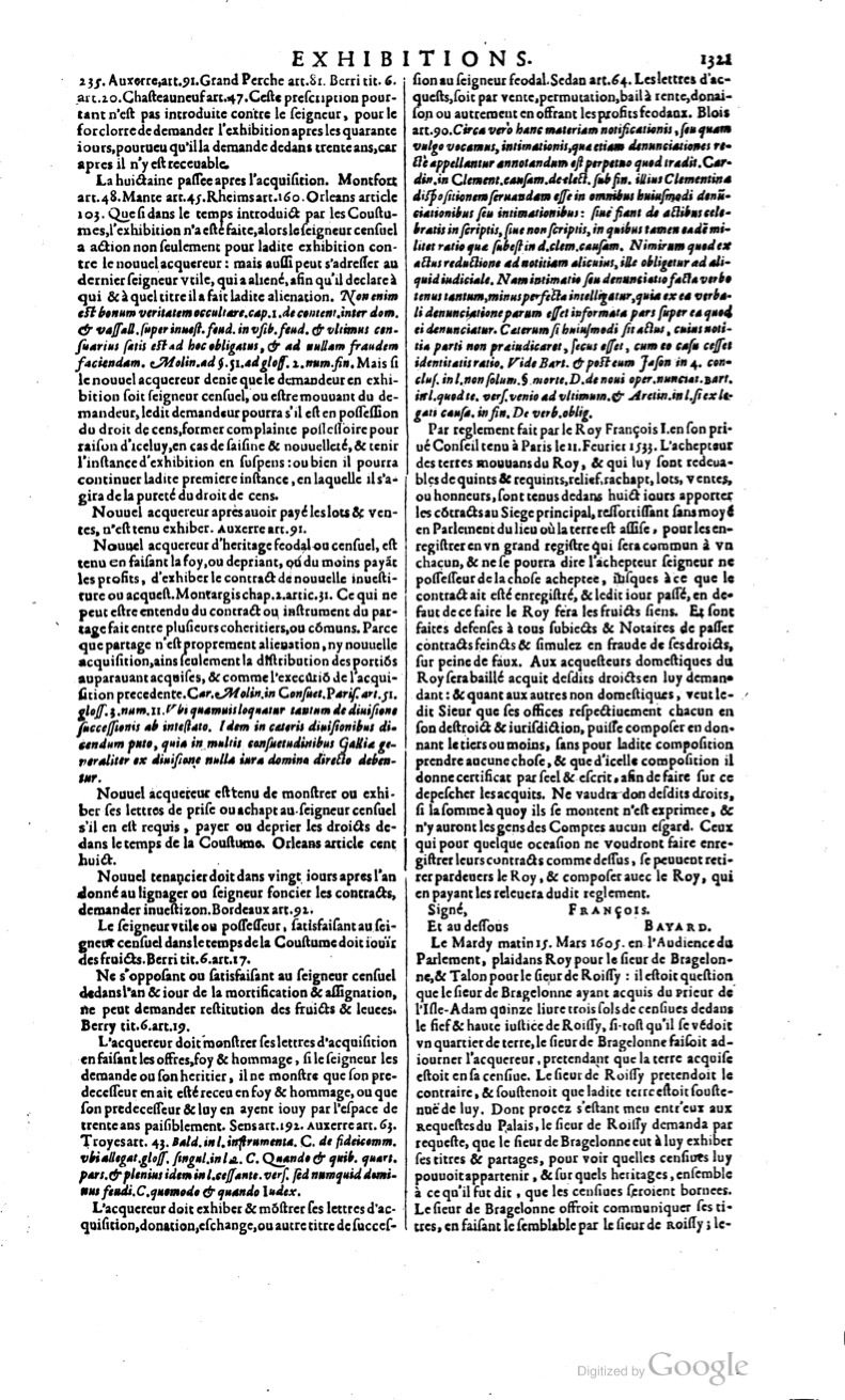1629 - Veuve Nicolas Buon - Trésor du droit français (21754 T. 1) - BM Lyon