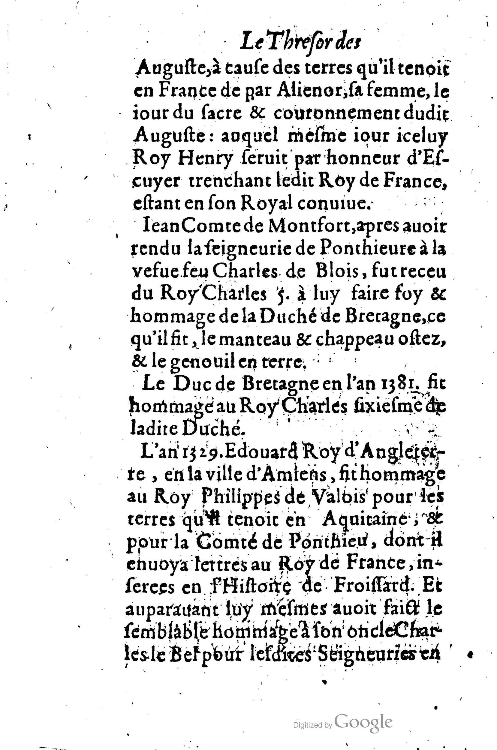 1619 - Jean Corrozet - Trésor des histoires de France - BSB Munich