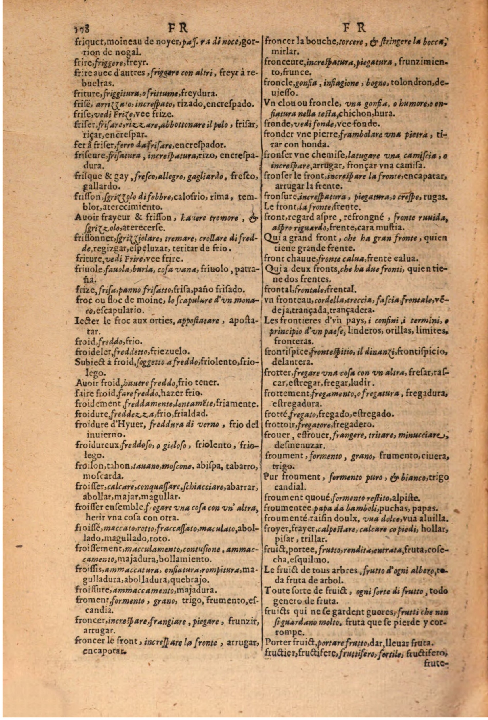 1616 - Pierre de la Rovière - Trésor des trois langues (Seconde partie) - BSB Munich