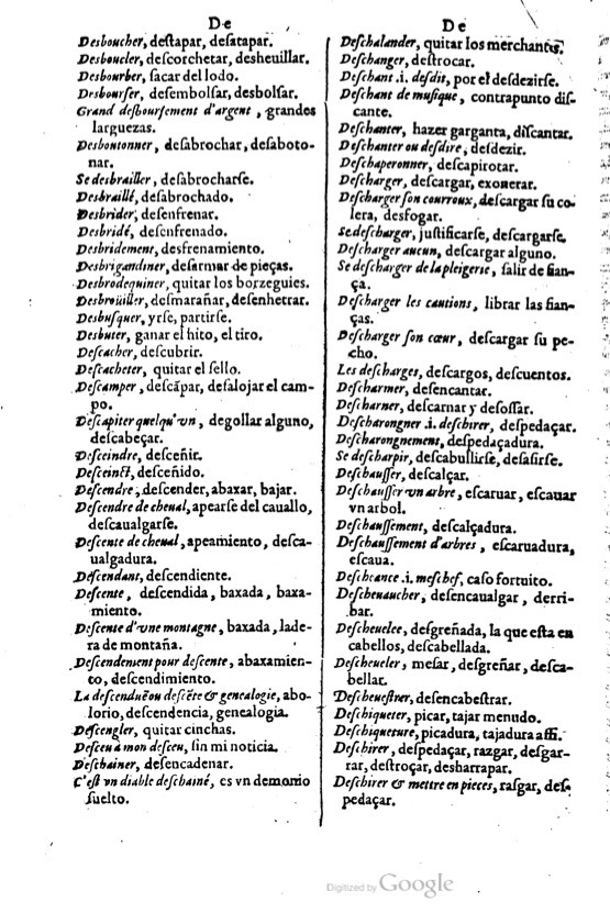 1621 - Adrian Tiffaine - Trésor des deux langues espagnole et française - BM Lyon