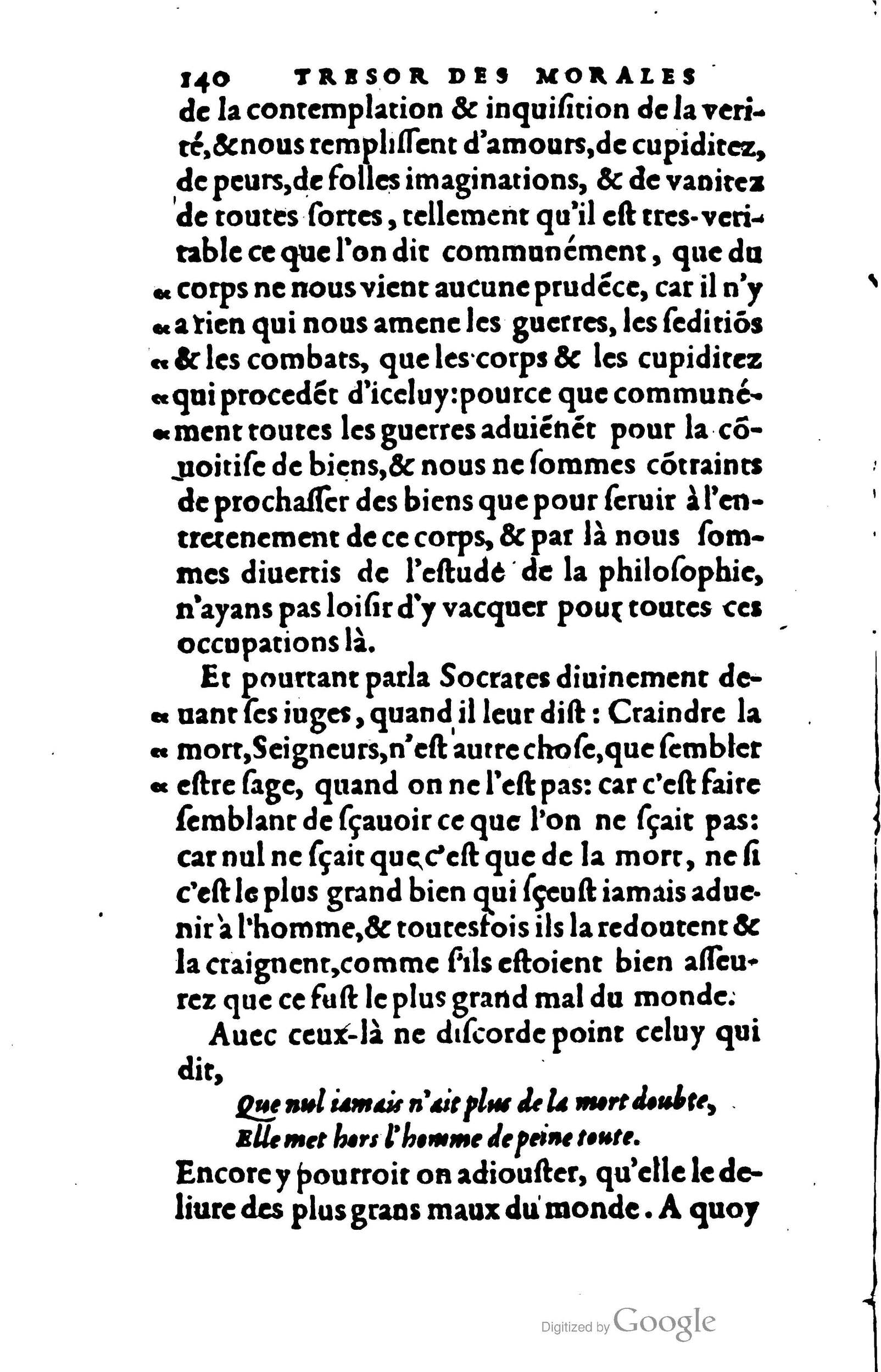 1578 - Jean Poupy - Trésor des morales de Plutarque - BSB Munich