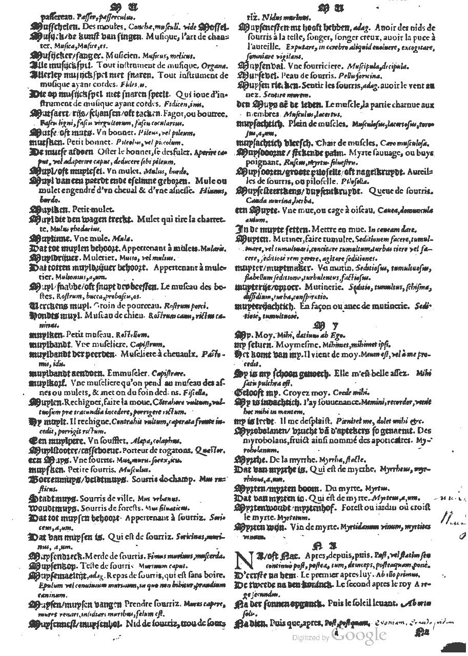 1573 - Christophe Plantin - Trésor du langage bas-allemand - BM Lyon