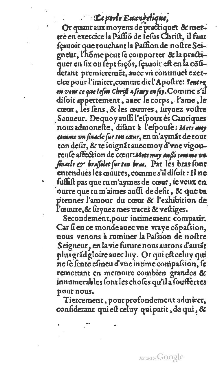 1602 - Veuve G. de la Noüe - Perle évangélique, Trésor incomparable de la sapience divine - UGent