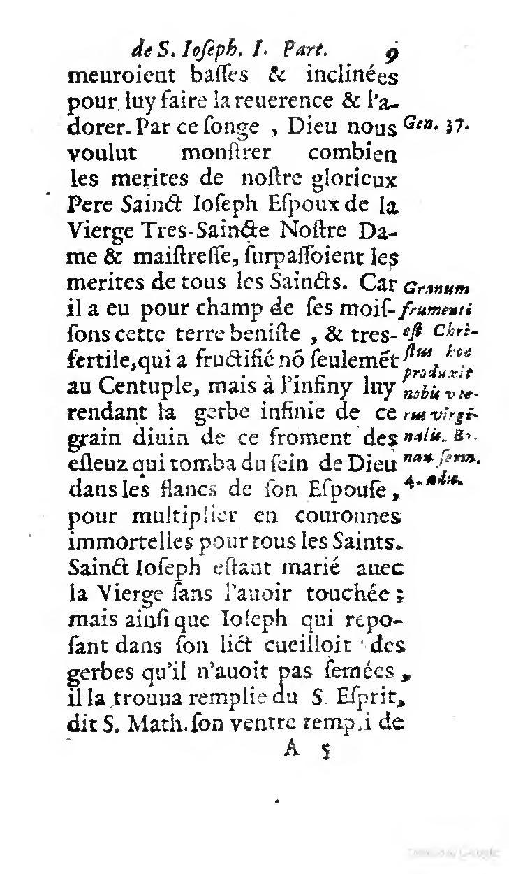 1646 - Jean Piot - Trésor inestimable de Saint-Joseph - BNC Rome