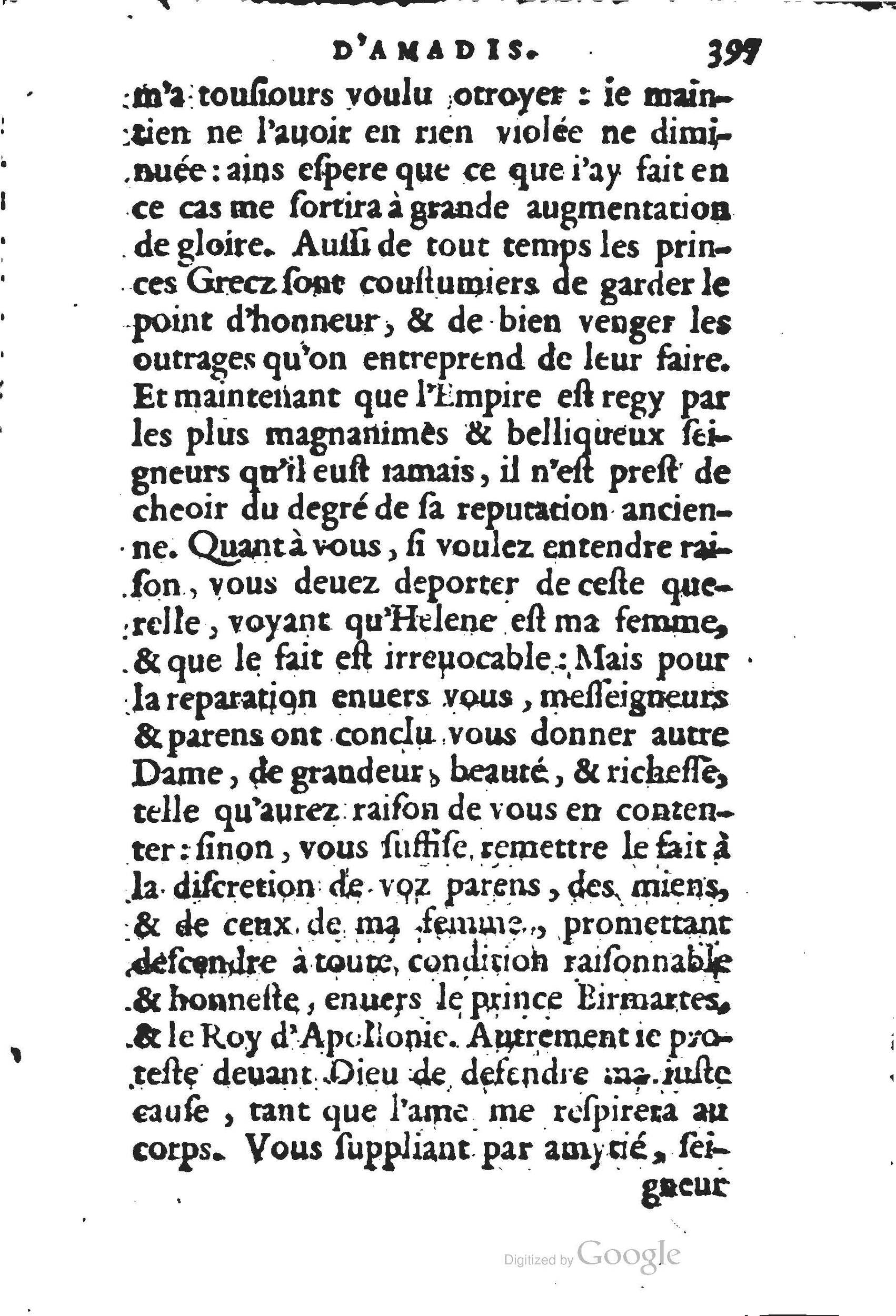 1560 - Jean d’Ogerolles et Gabriel Cotier Lyon - Trésor des Amadis - BSB Munich
