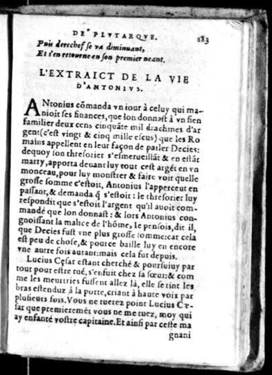 1574 - Benoît Rigaud - Trésor des vies de Plutarque - Avignon