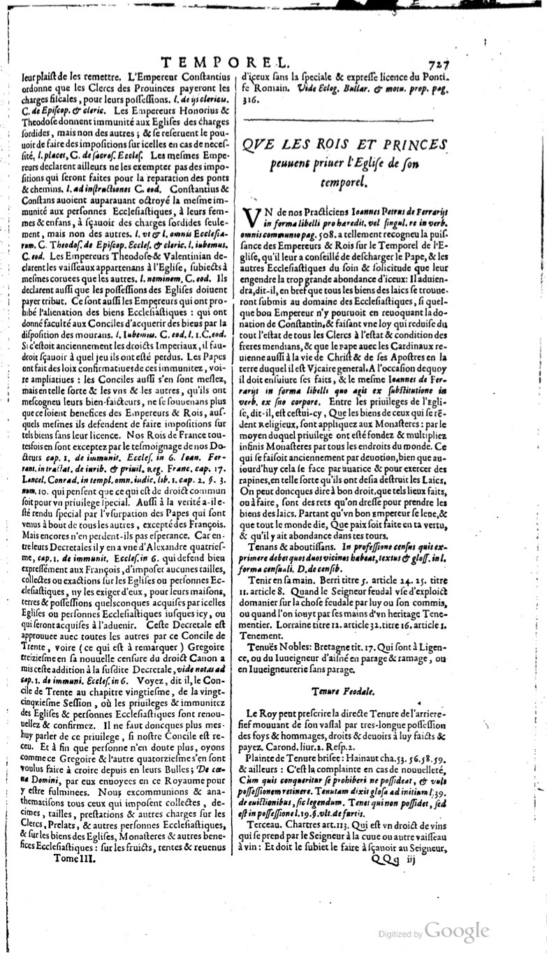 1629 - Veuve Nicolas Buon - Trésor du droit français (21754 T. 3) - BM Lyon
