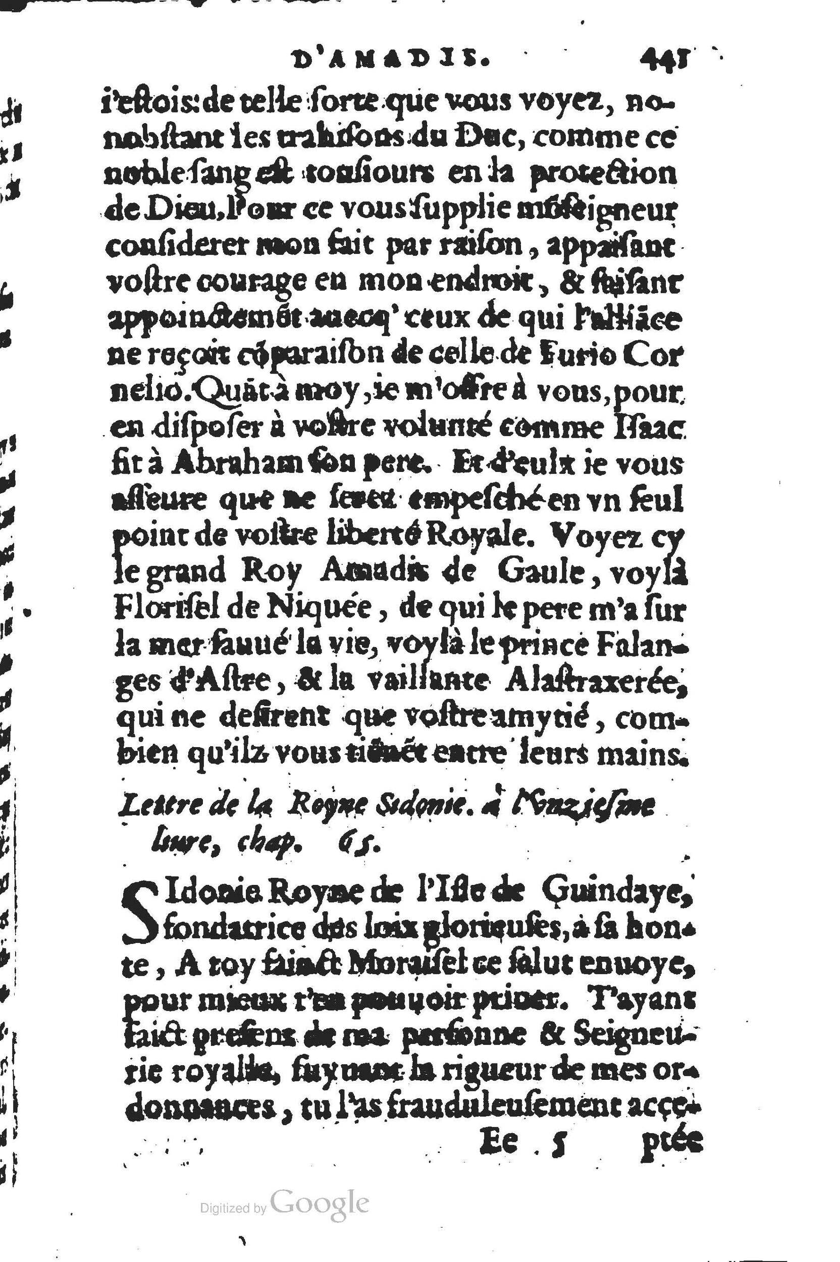 1560 - Jean d’Ogerolles et Gabriel Cotier Lyon - Trésor des Amadis - BSB Munich
