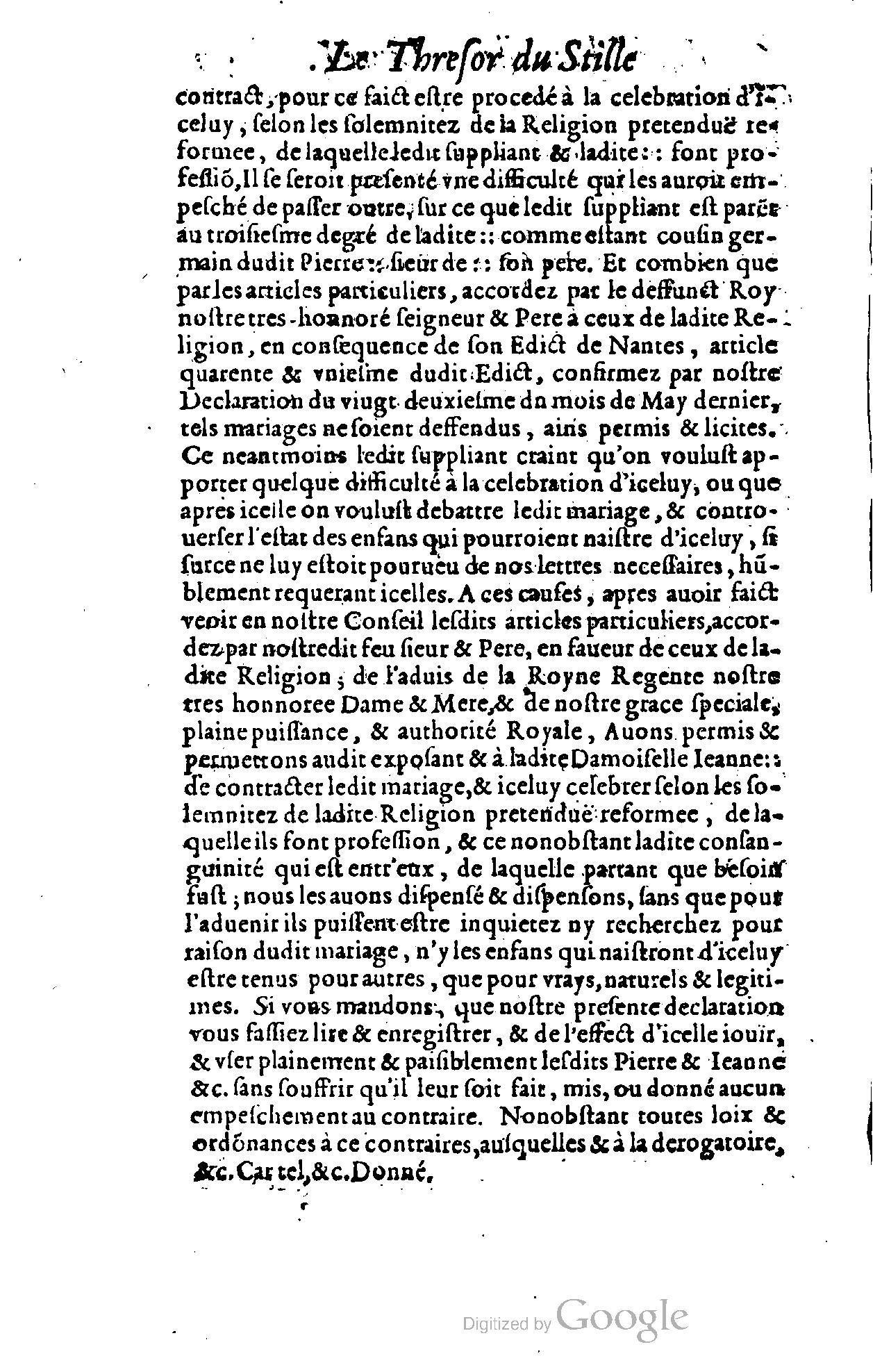 1614 - Jean Richer - Trésor du nouveau style et protocole de la chancellerie de France - BSB Munich