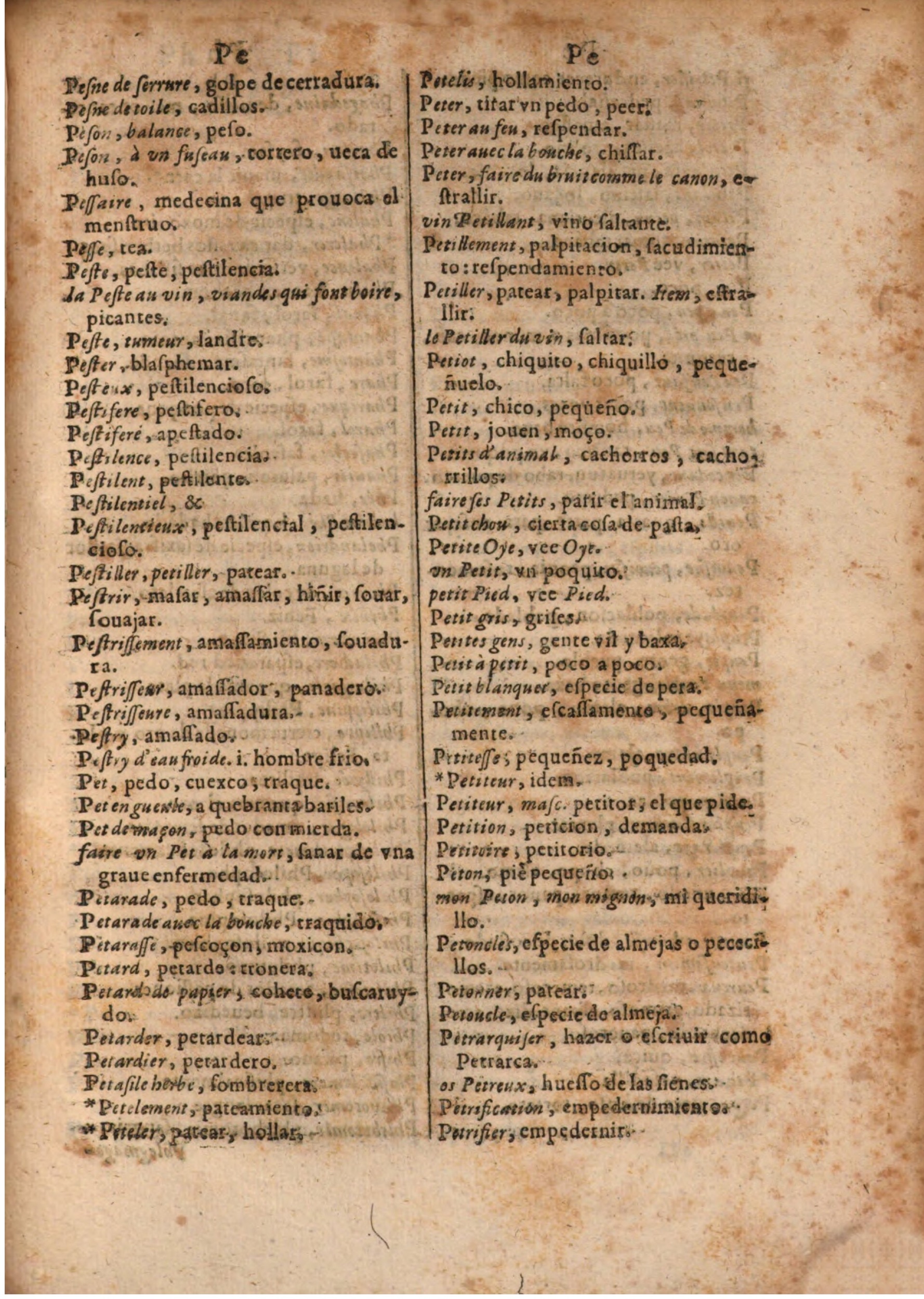 1645 - A. de Sommaville et A. Courbé - Trésor des deux langues espagnole et française (Seconde partie) - BSB Munich