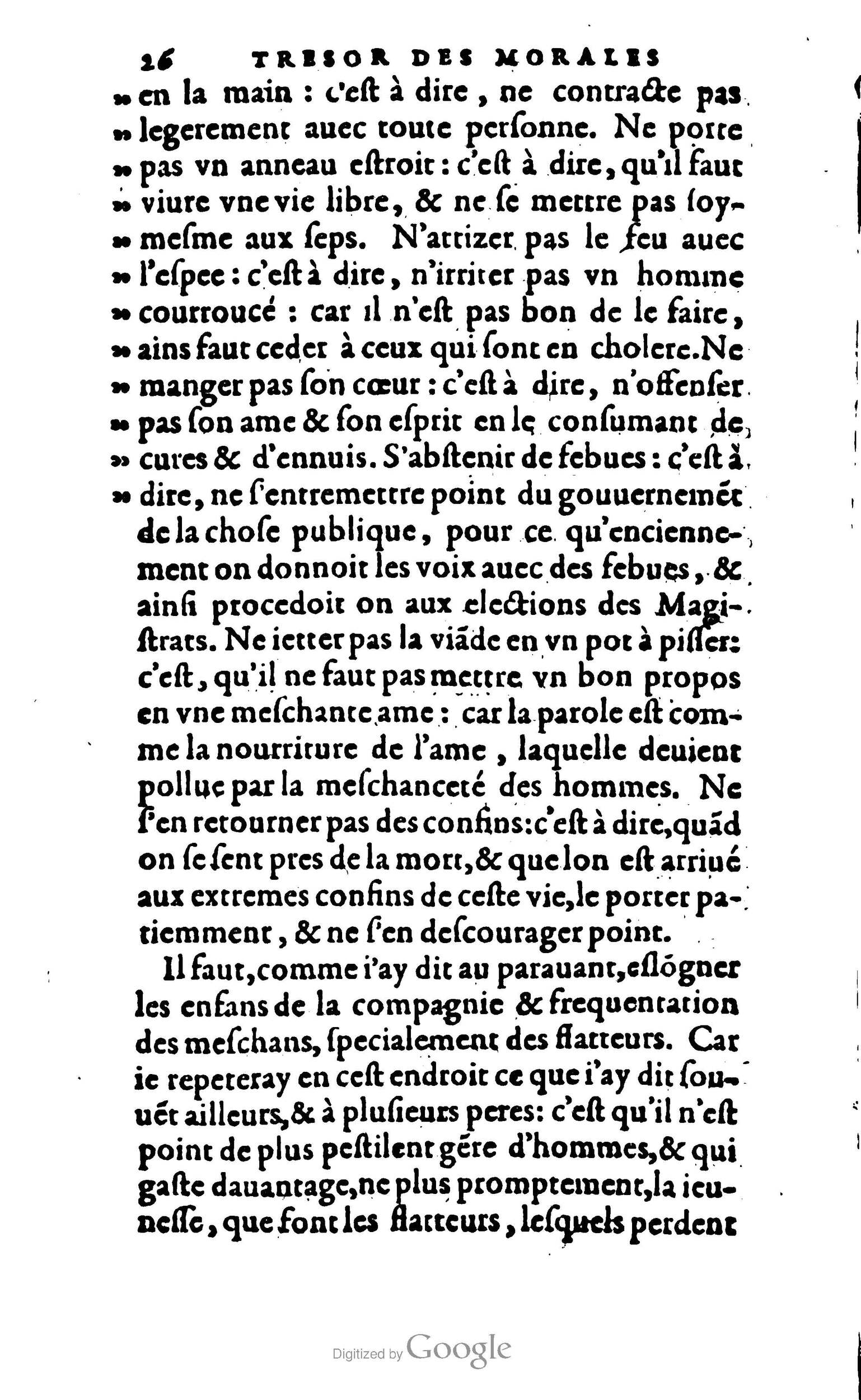 1578 - Jean Poupy - Trésor des morales de Plutarque - BSB Munich