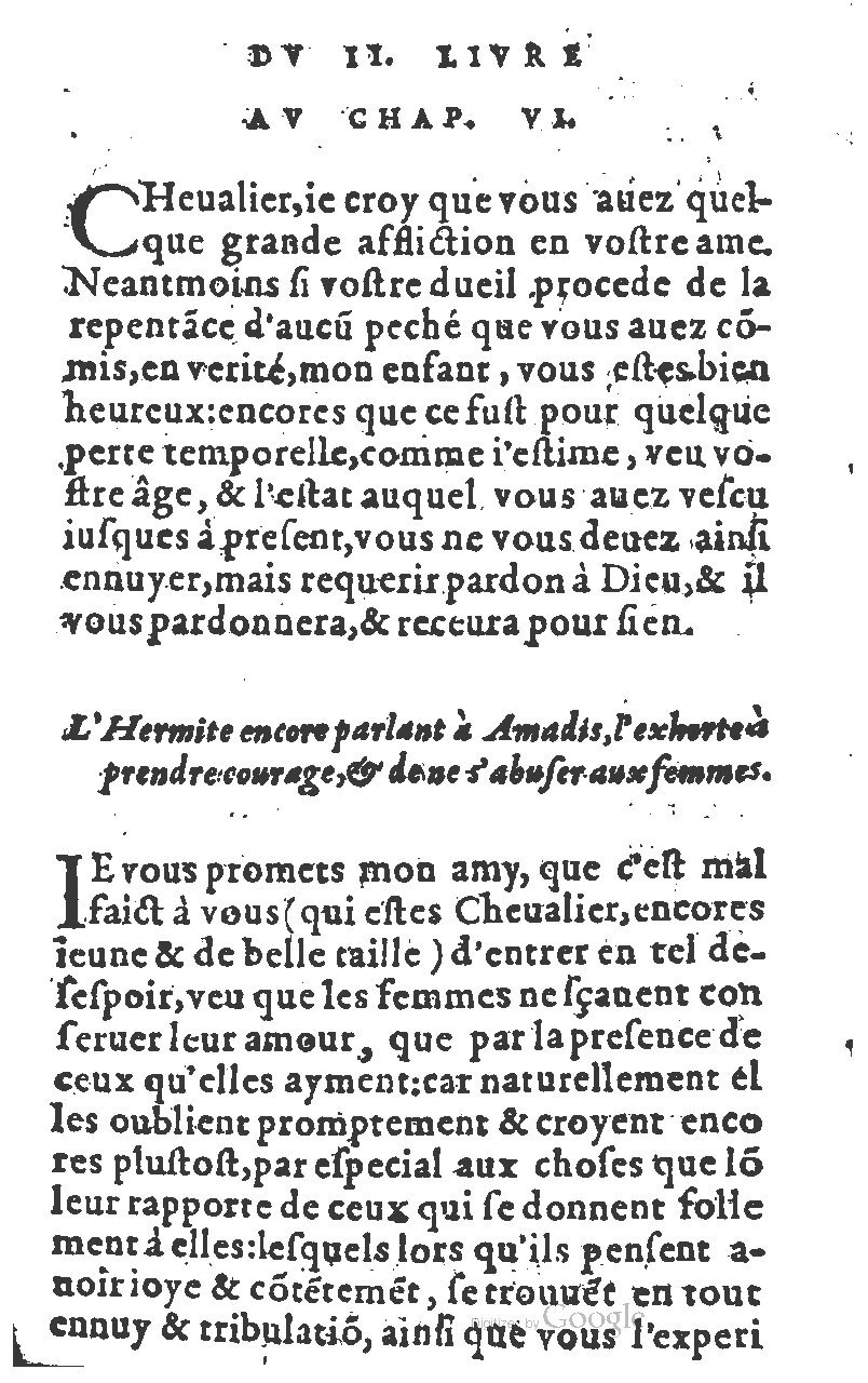 1582 - Jean Huguetan - Trésor des Amadis T. 1 - BM Lyon