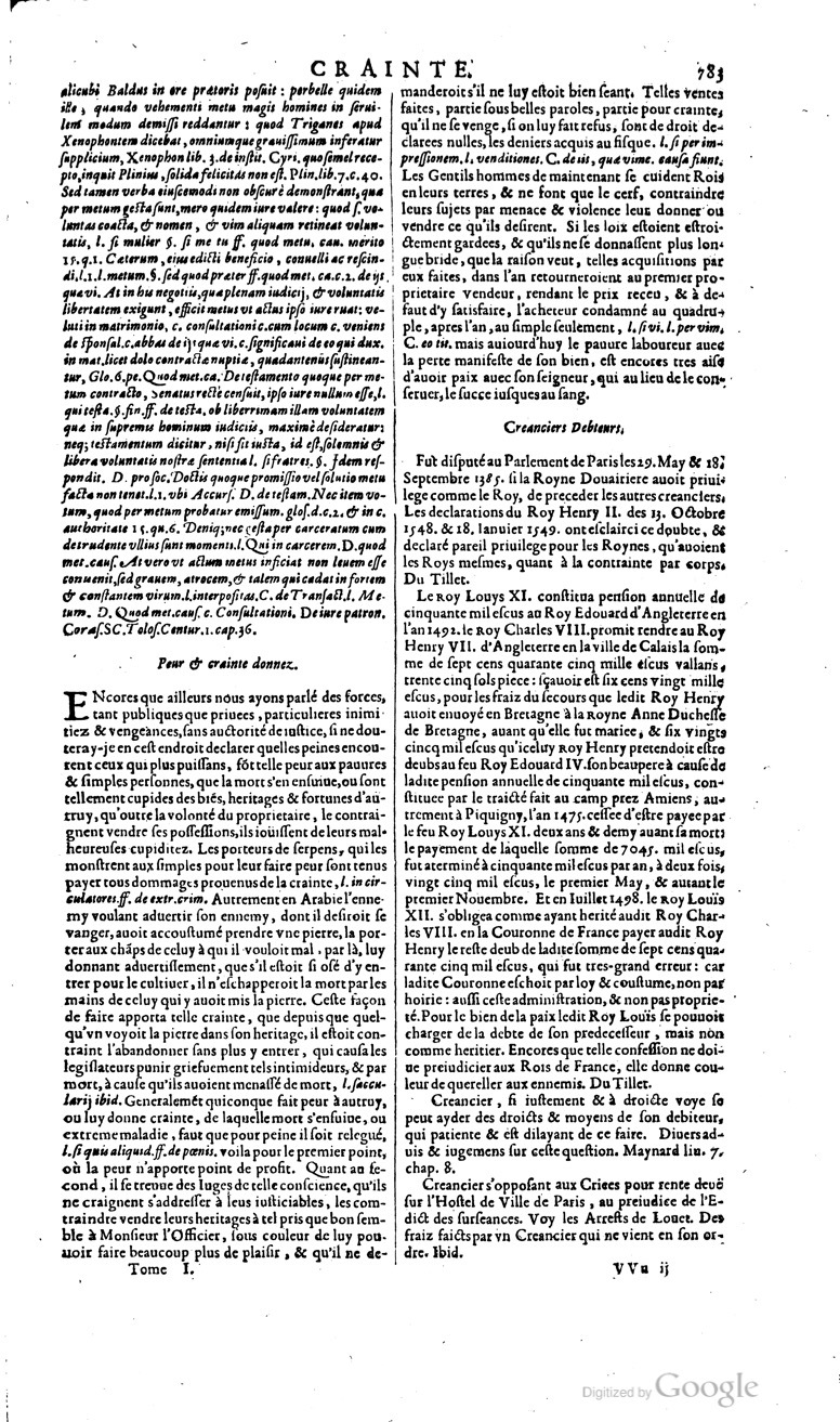 1629 - Veuve Nicolas Buon - Trésor du droit français (29620 T. 1) - BM Lyon