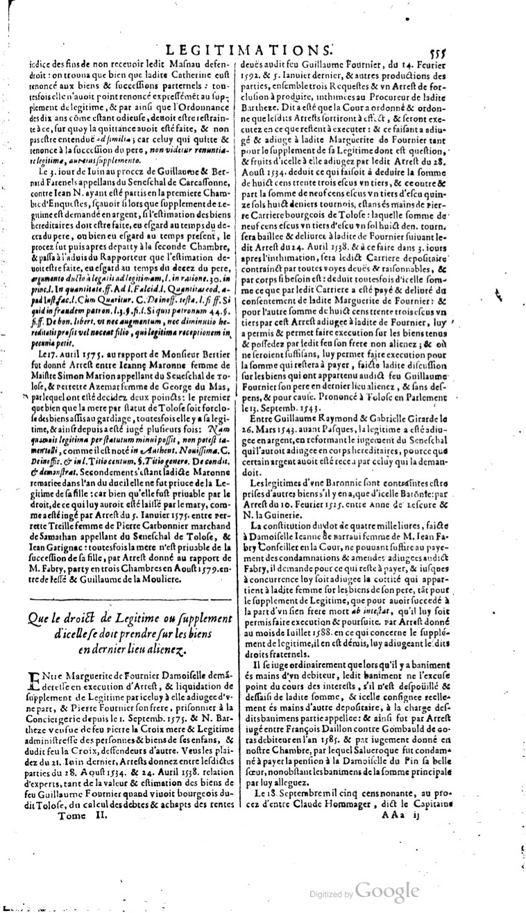 1629 - Veuve Nicolas Buon - Trésor du droit français (29620 T. 2) - BM Lyon